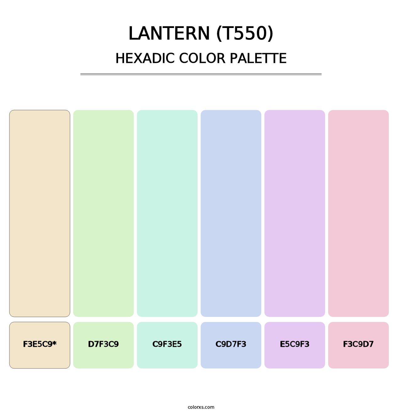 Lantern (T550) - Hexadic Color Palette