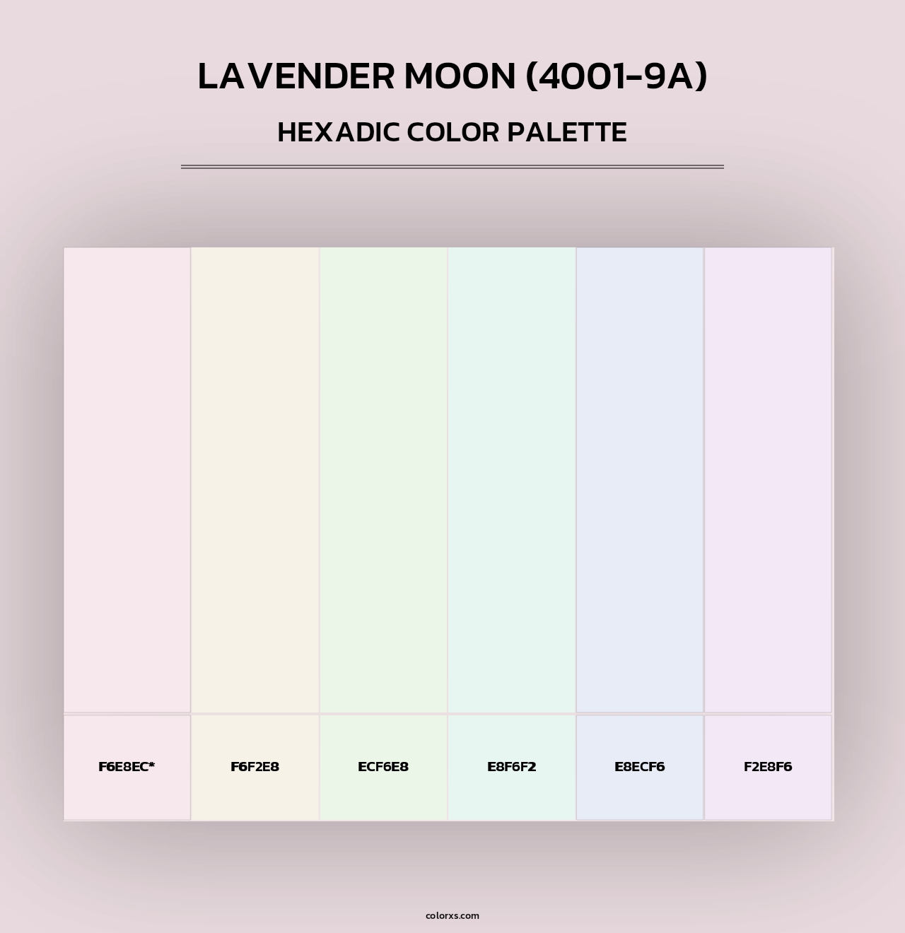 Lavender Moon (4001-9A) - Hexadic Color Palette