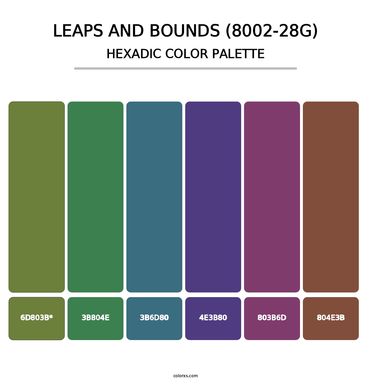 Leaps and Bounds (8002-28G) - Hexadic Color Palette