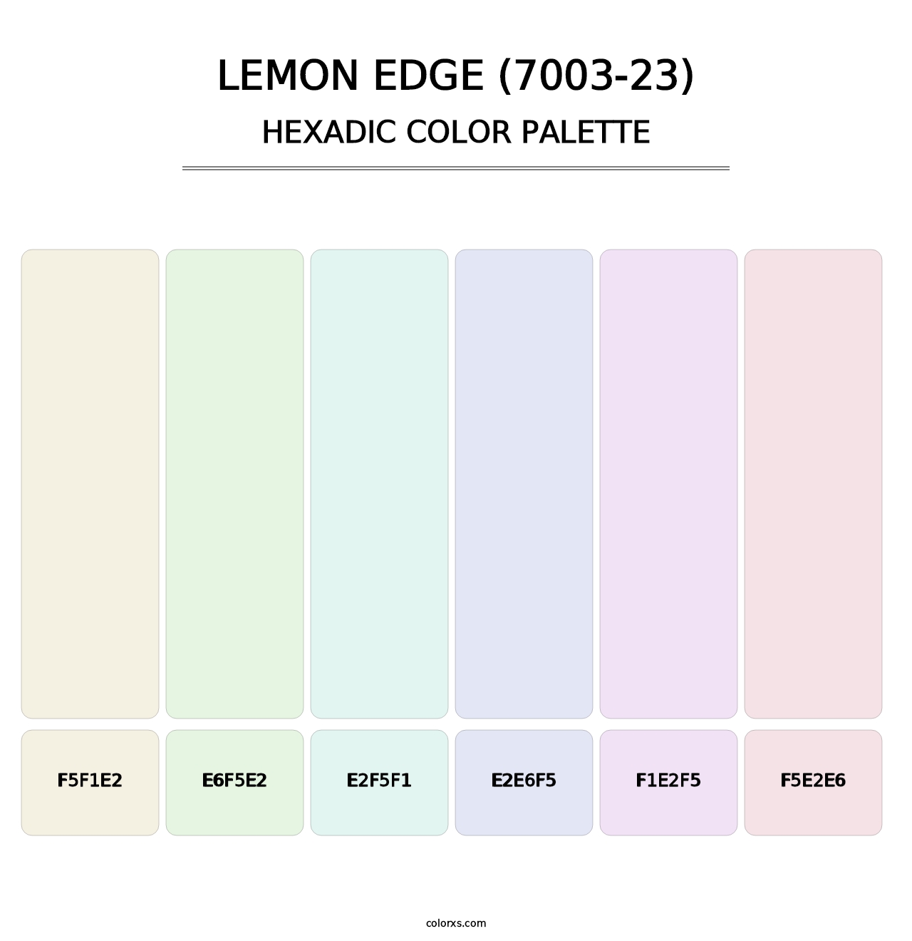 Lemon Edge (7003-23) - Hexadic Color Palette