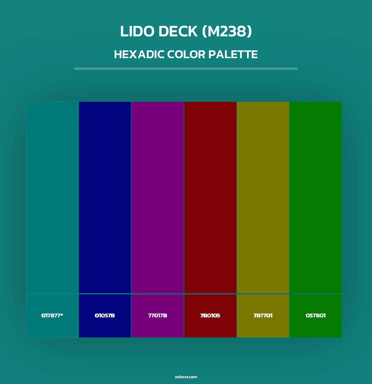 Lido Deck (M238) - Hexadic Color Palette