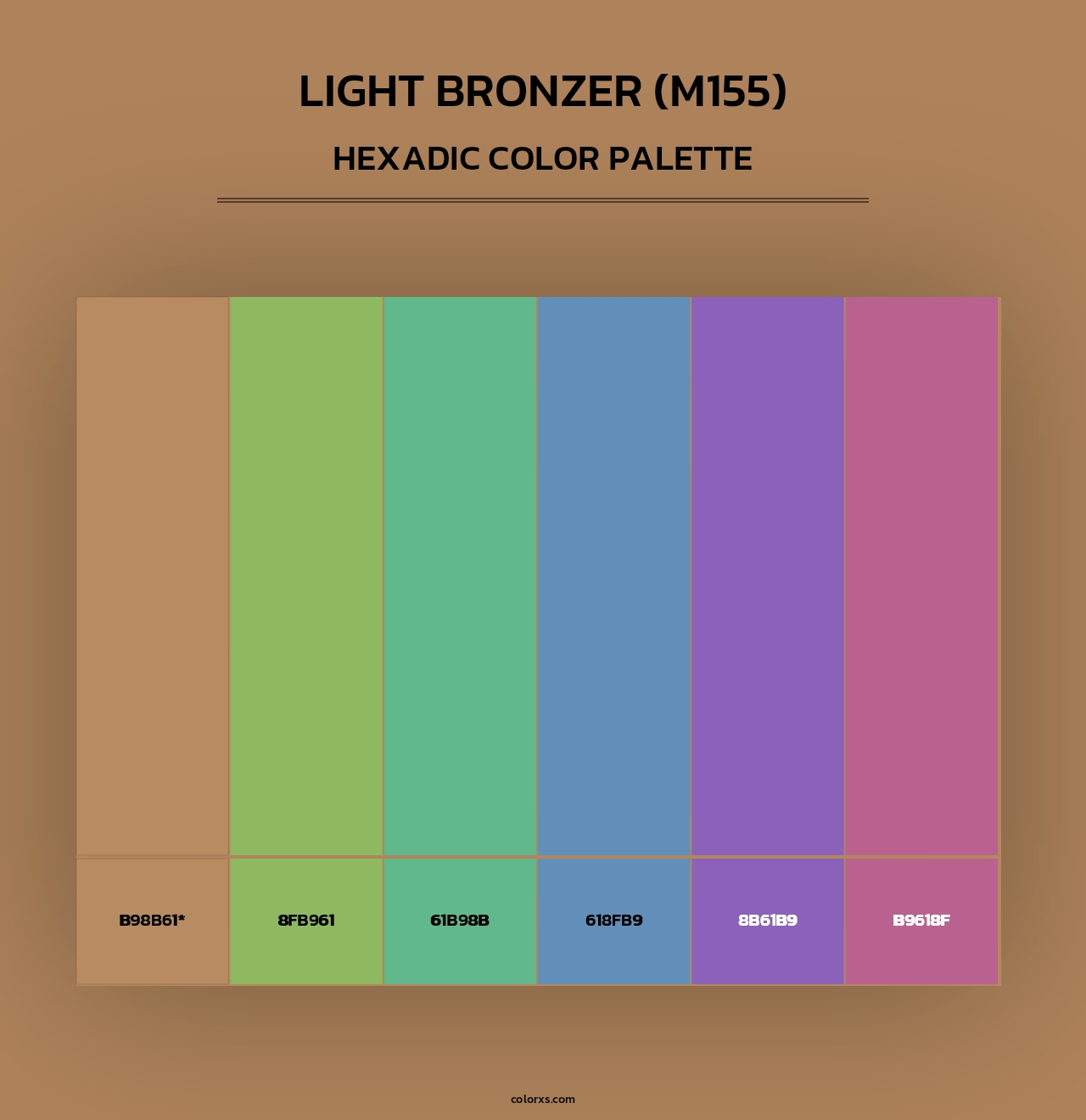 Light Bronzer (M155) - Hexadic Color Palette