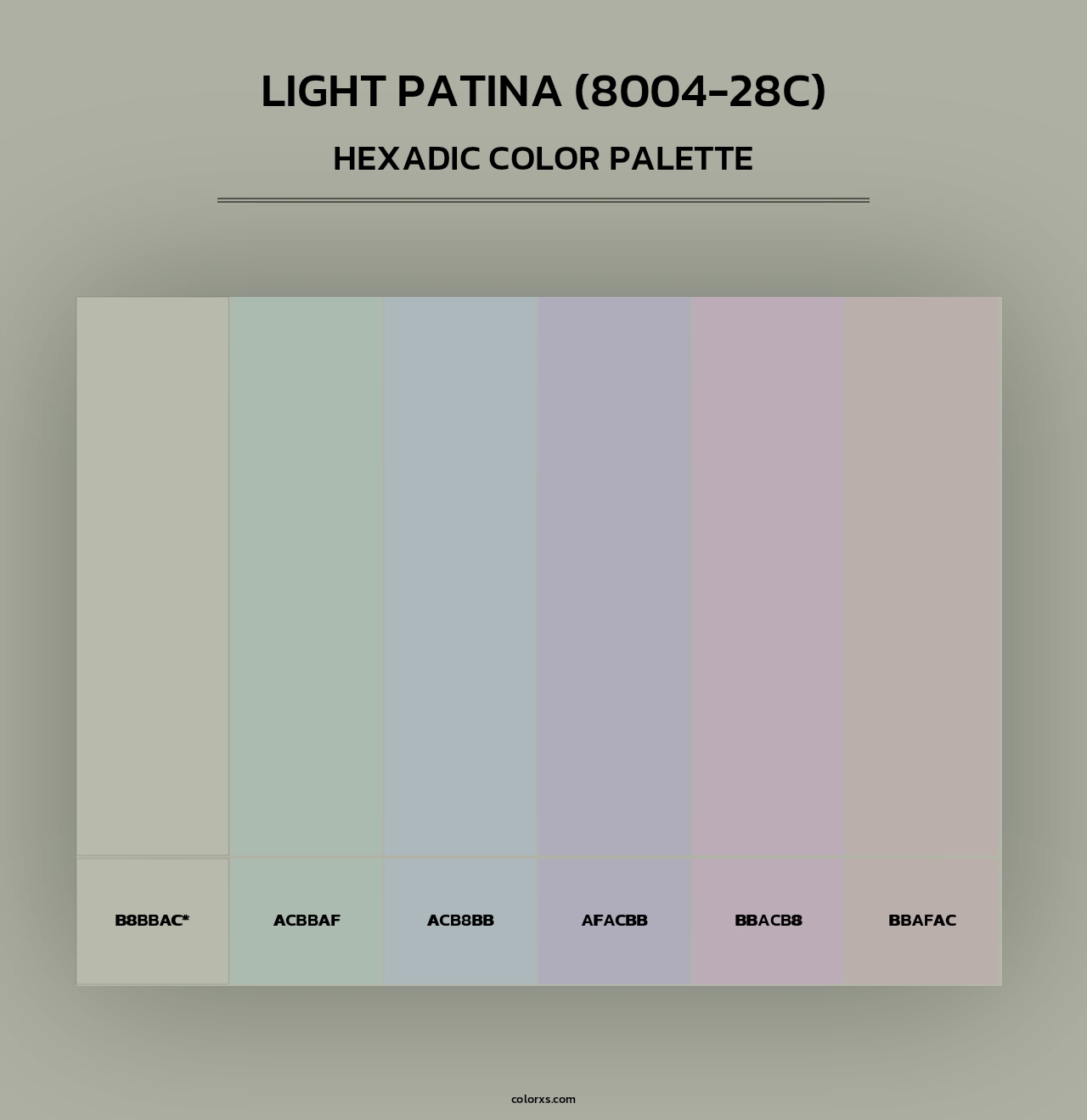 Light Patina (8004-28C) - Hexadic Color Palette