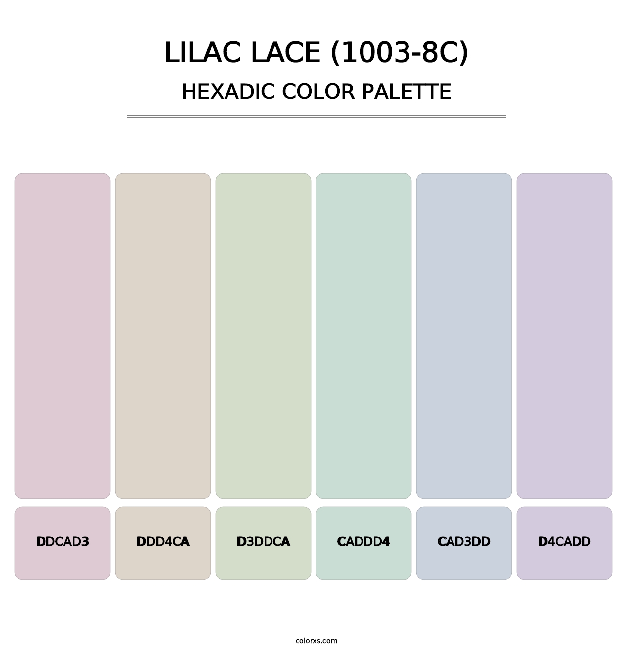 Lilac Lace (1003-8C) - Hexadic Color Palette