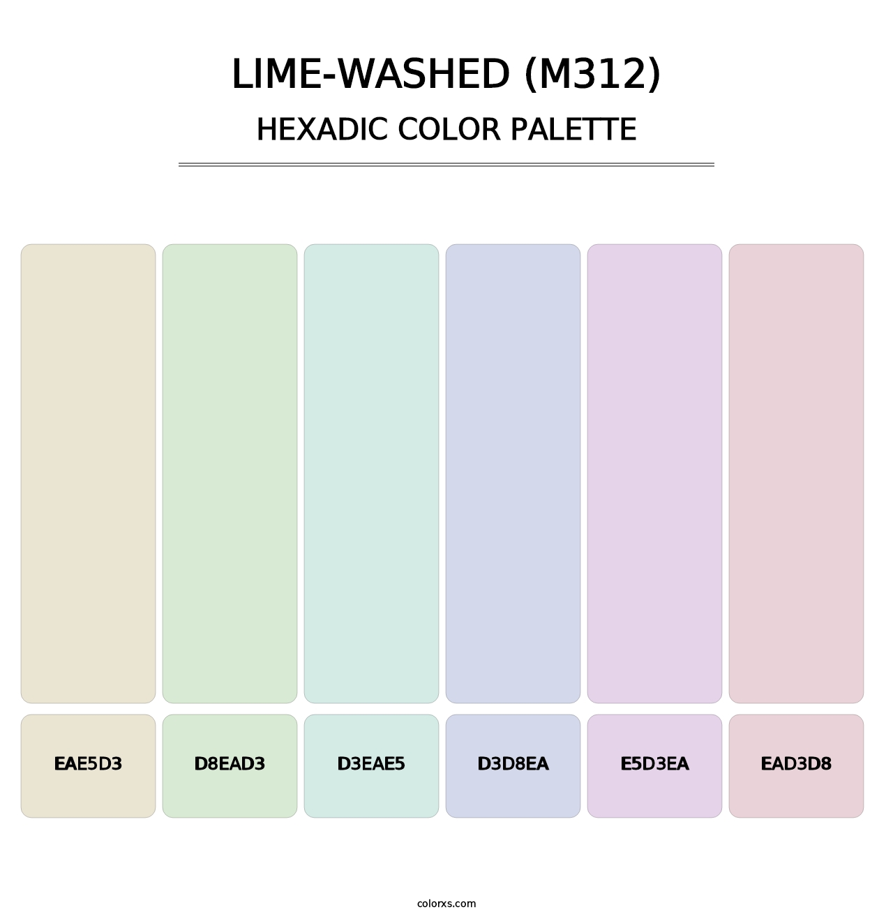 Lime-Washed (M312) - Hexadic Color Palette