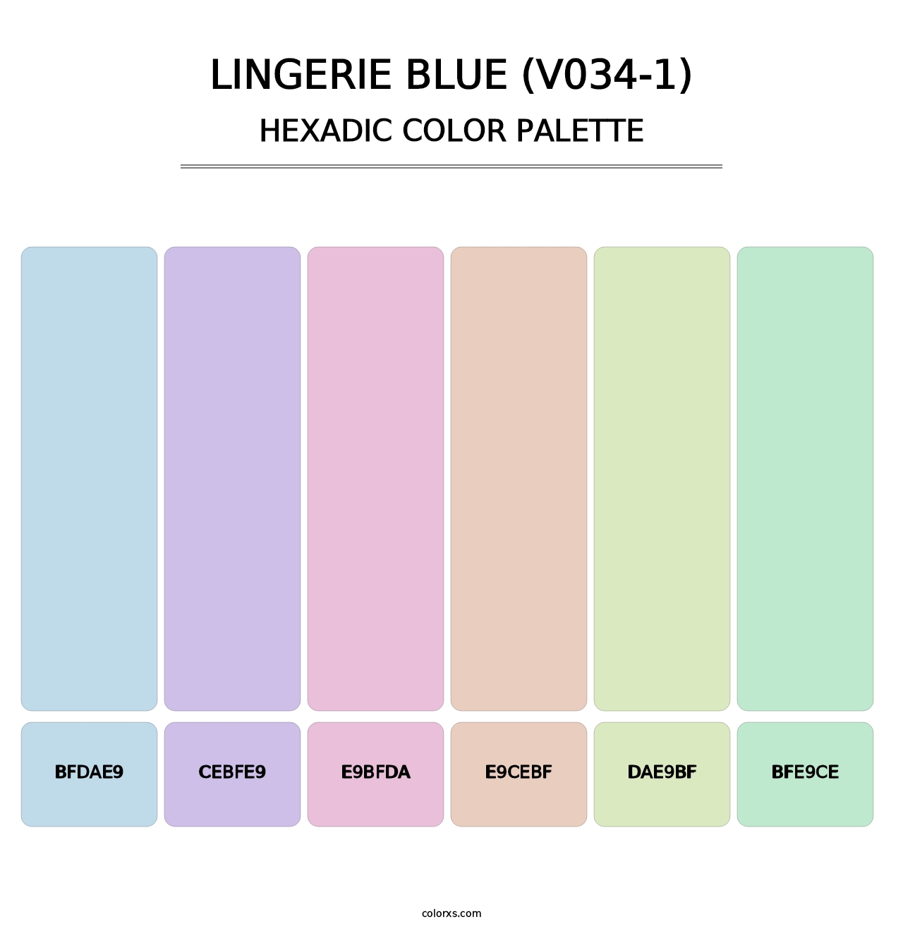 Lingerie Blue (V034-1) - Hexadic Color Palette