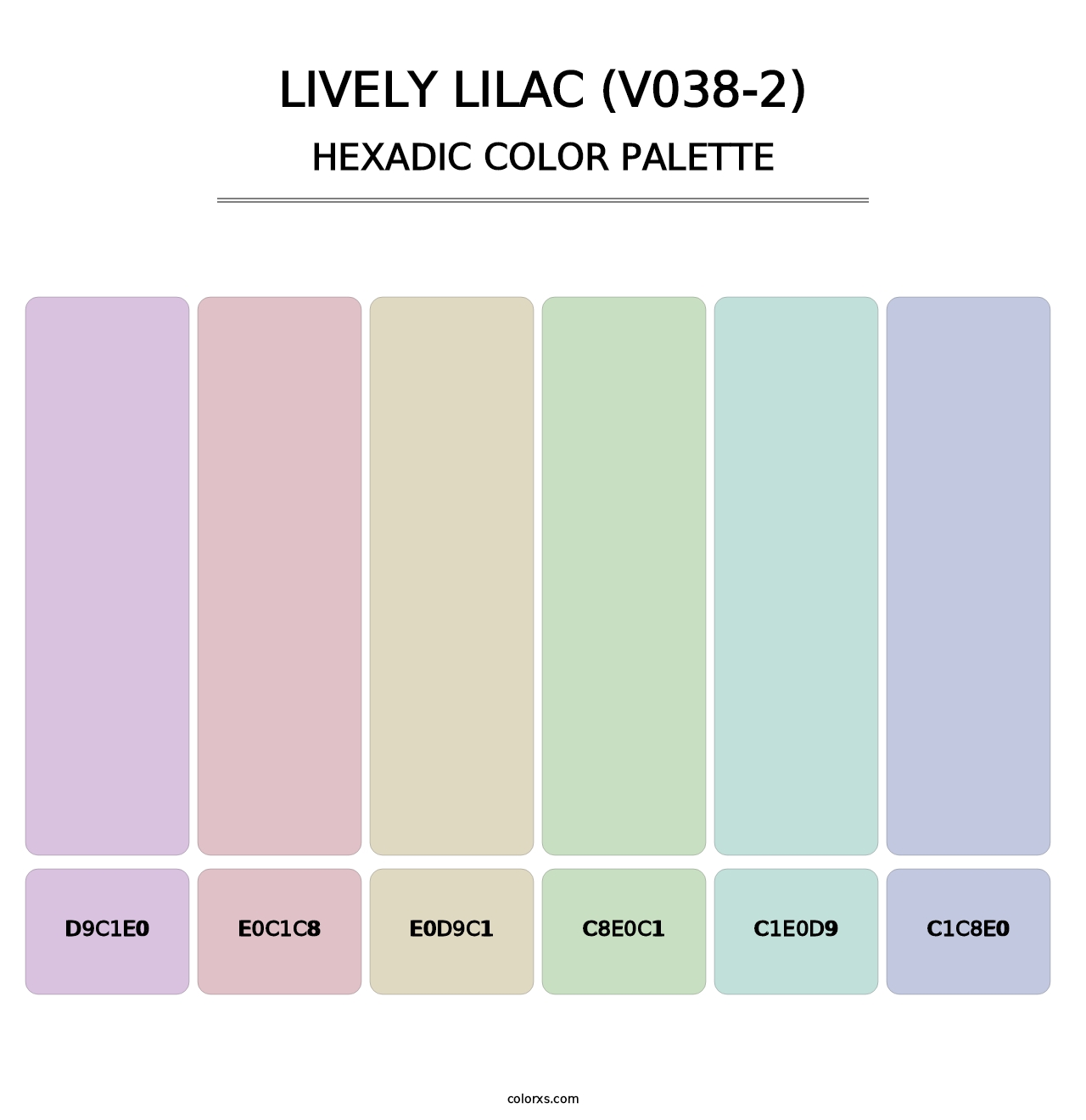 Lively Lilac (V038-2) - Hexadic Color Palette