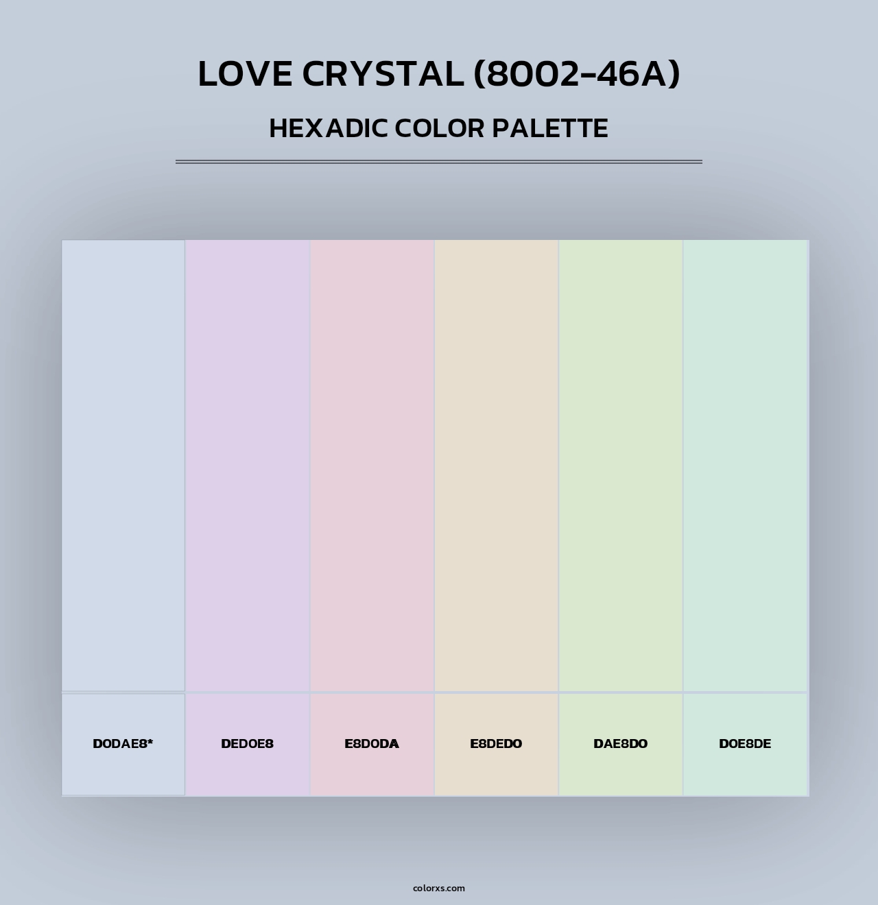 Love Crystal (8002-46A) - Hexadic Color Palette