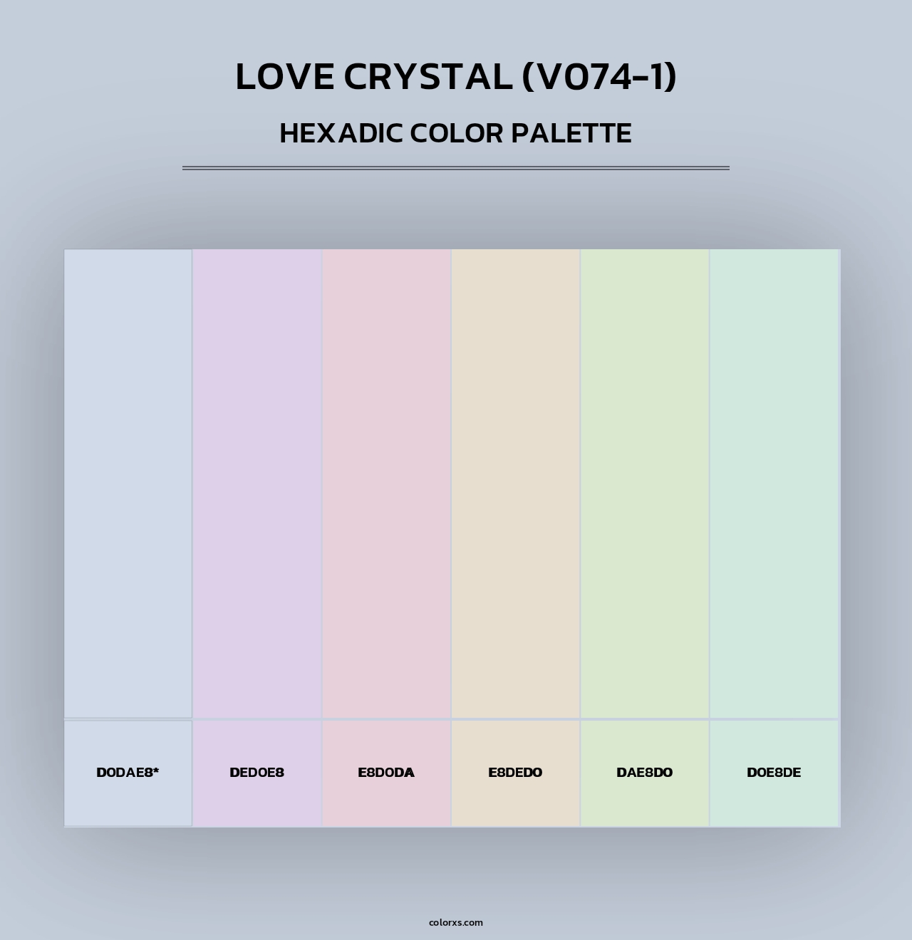Love Crystal (V074-1) - Hexadic Color Palette