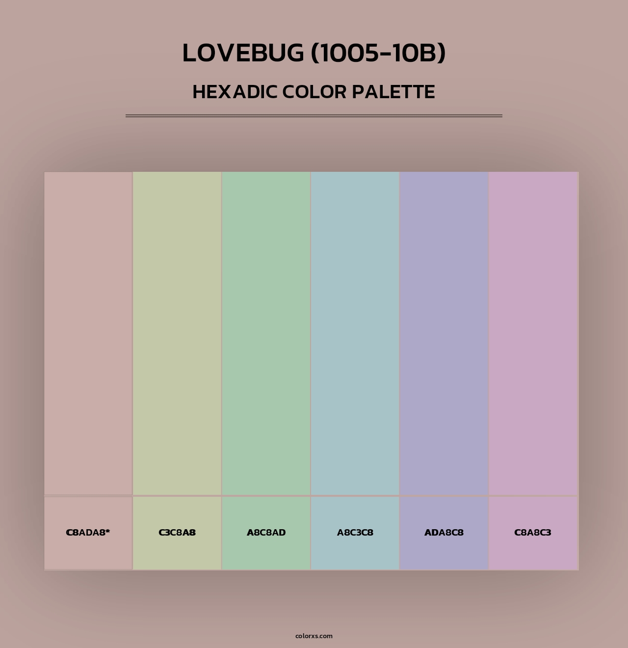 Lovebug (1005-10B) - Hexadic Color Palette
