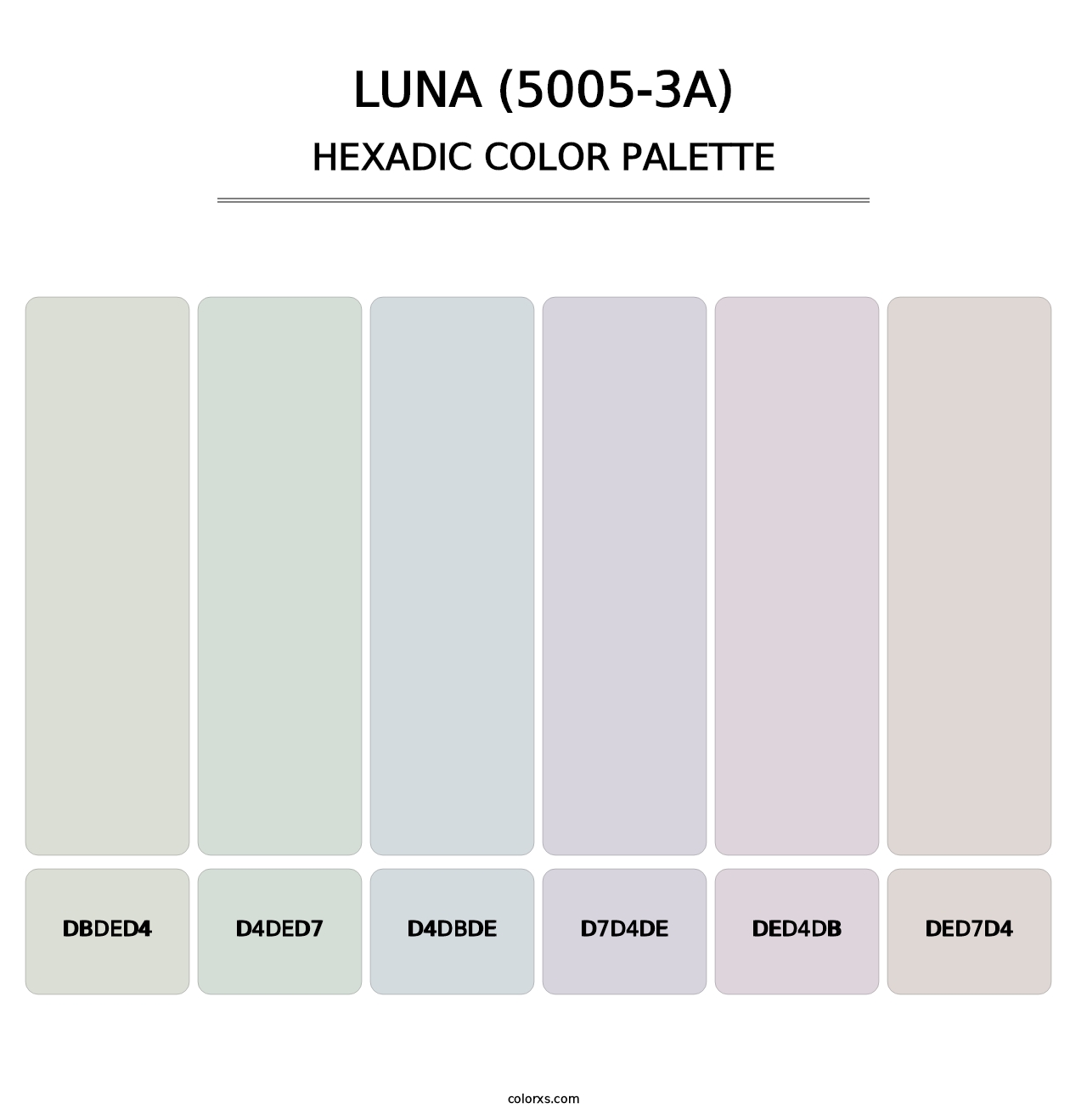 Luna (5005-3A) - Hexadic Color Palette