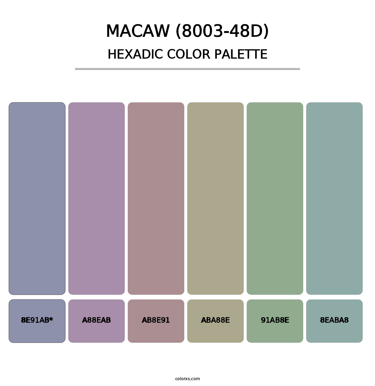 Macaw (8003-48D) - Hexadic Color Palette