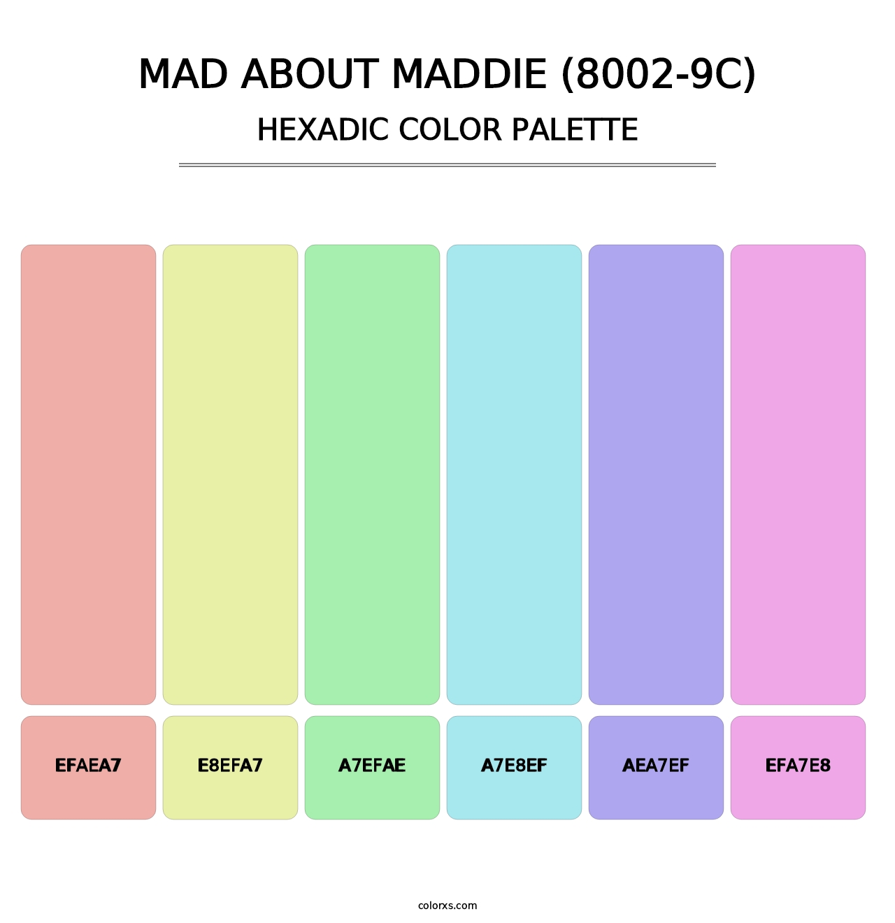 Mad About Maddie (8002-9C) - Hexadic Color Palette