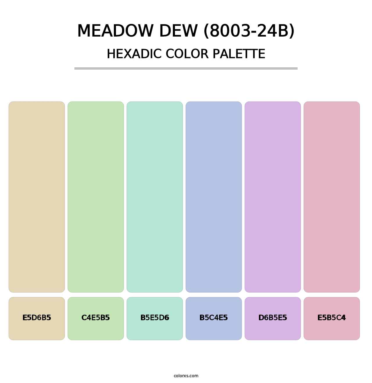 Meadow Dew (8003-24B) - Hexadic Color Palette