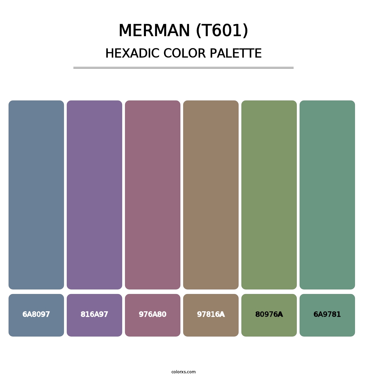 Merman (T601) - Hexadic Color Palette