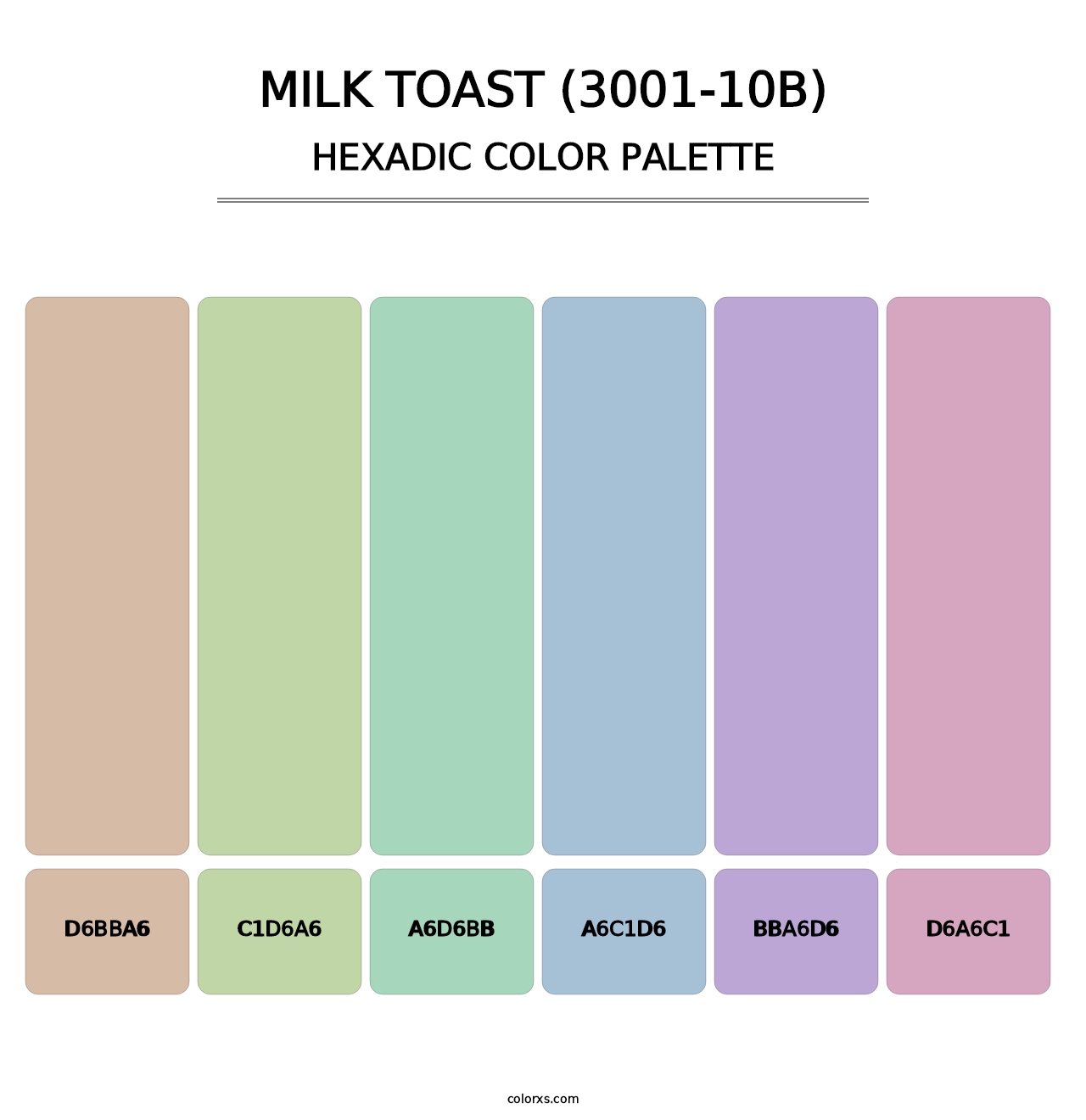 Milk Toast (3001-10B) - Hexadic Color Palette