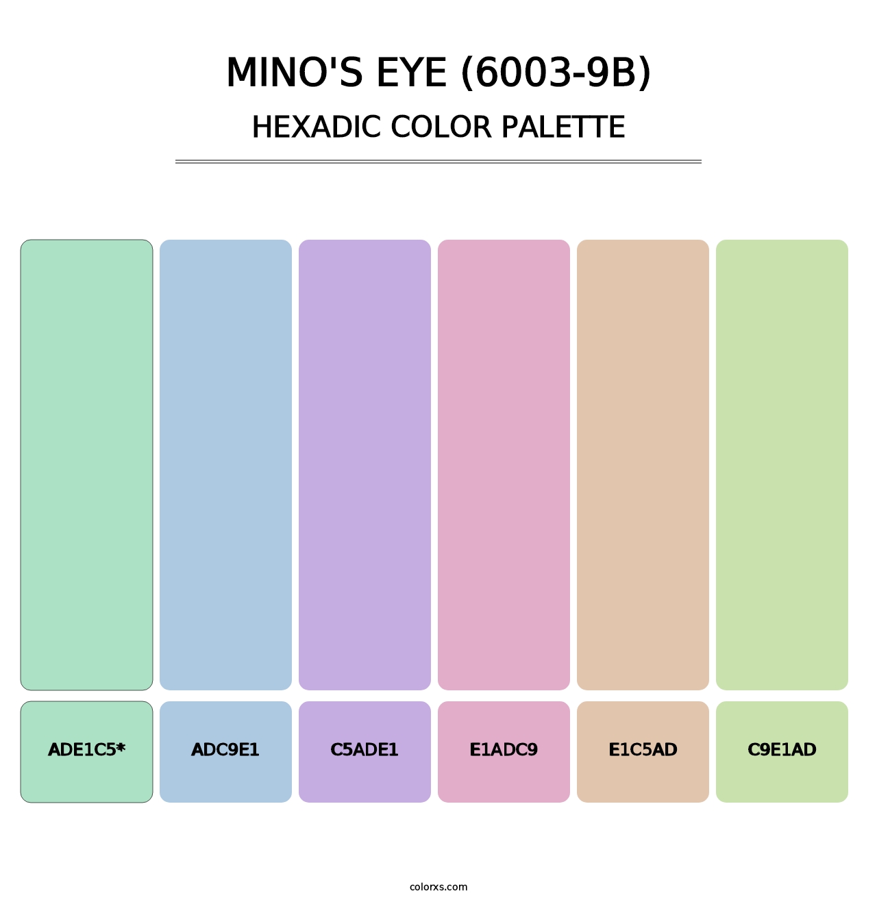 Mino's Eye (6003-9B) - Hexadic Color Palette