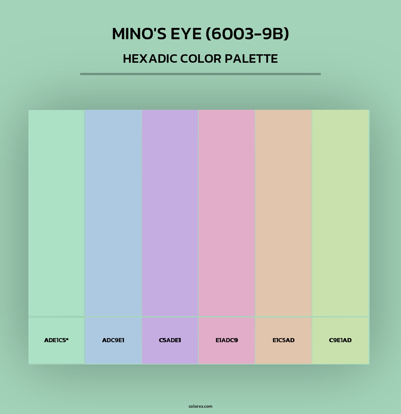 Mino's Eye (6003-9B) - Hexadic Color Palette