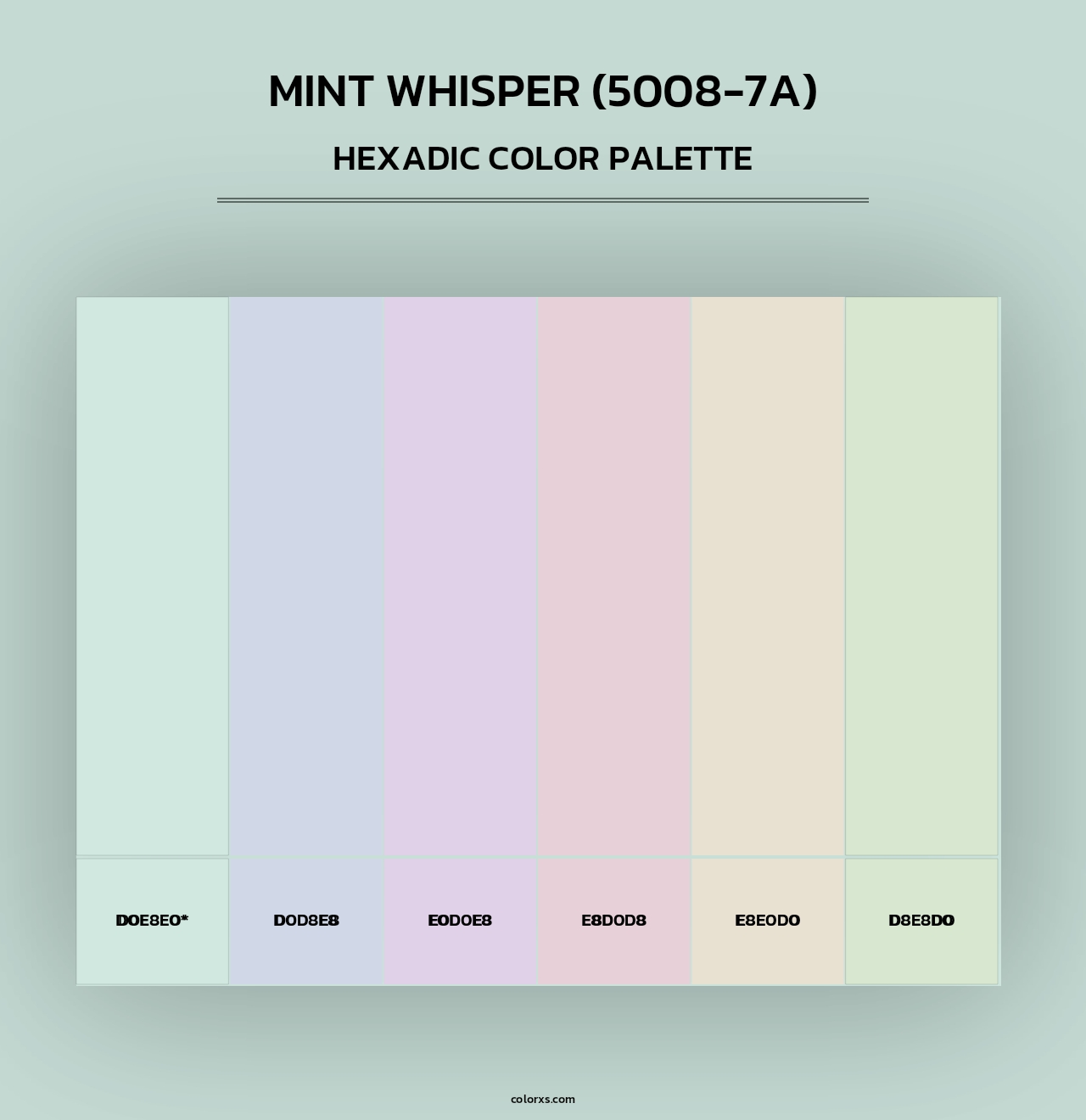 Mint Whisper (5008-7A) - Hexadic Color Palette