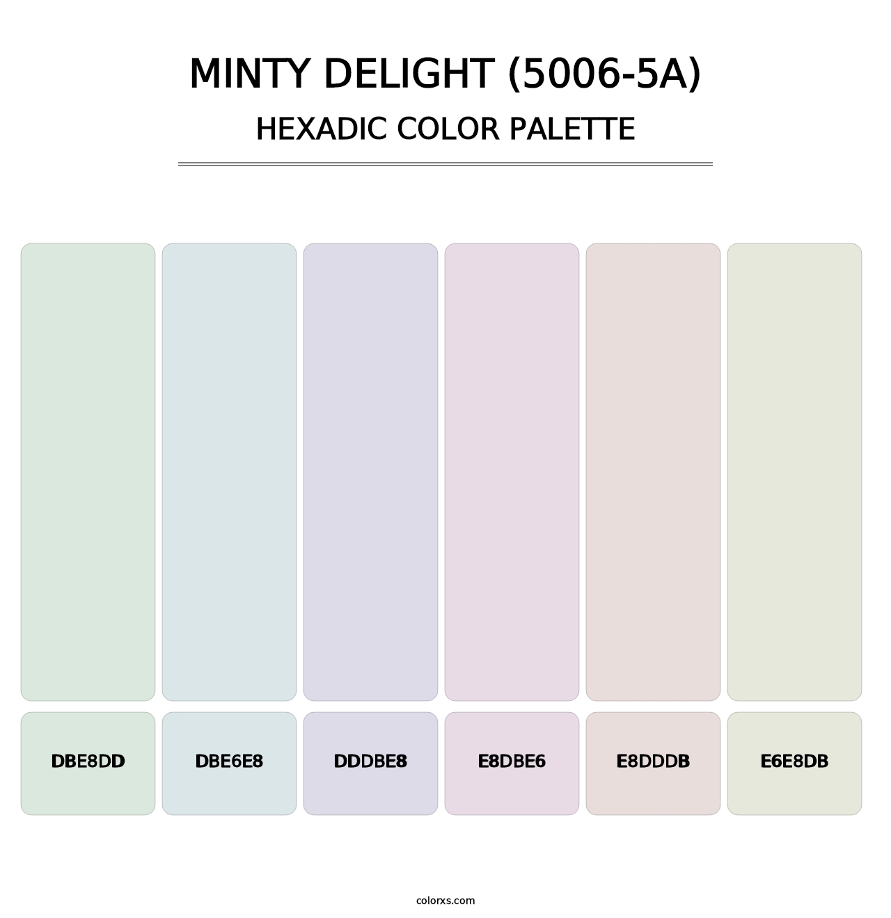 Minty Delight (5006-5A) - Hexadic Color Palette