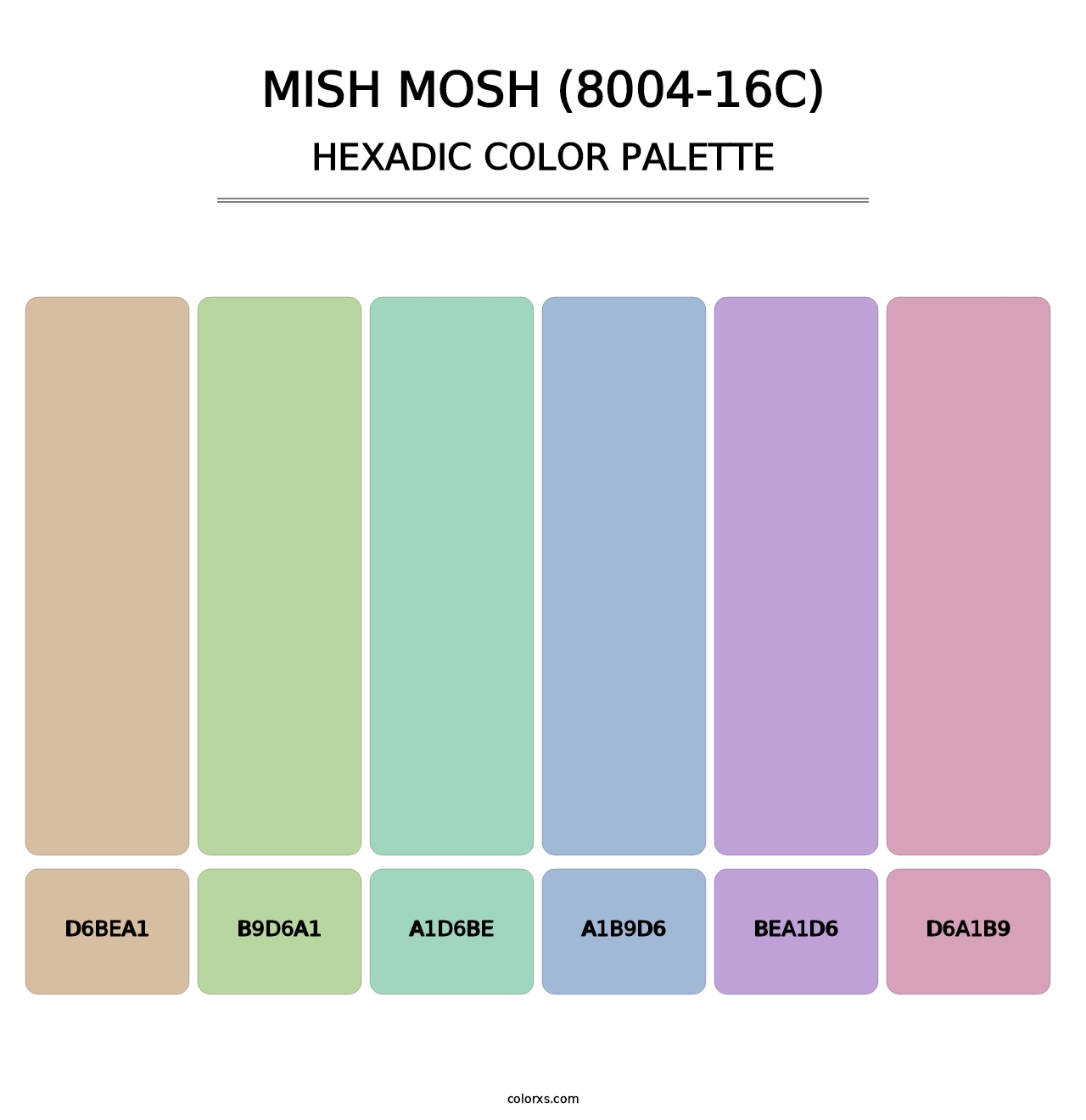 Mish Mosh (8004-16C) - Hexadic Color Palette