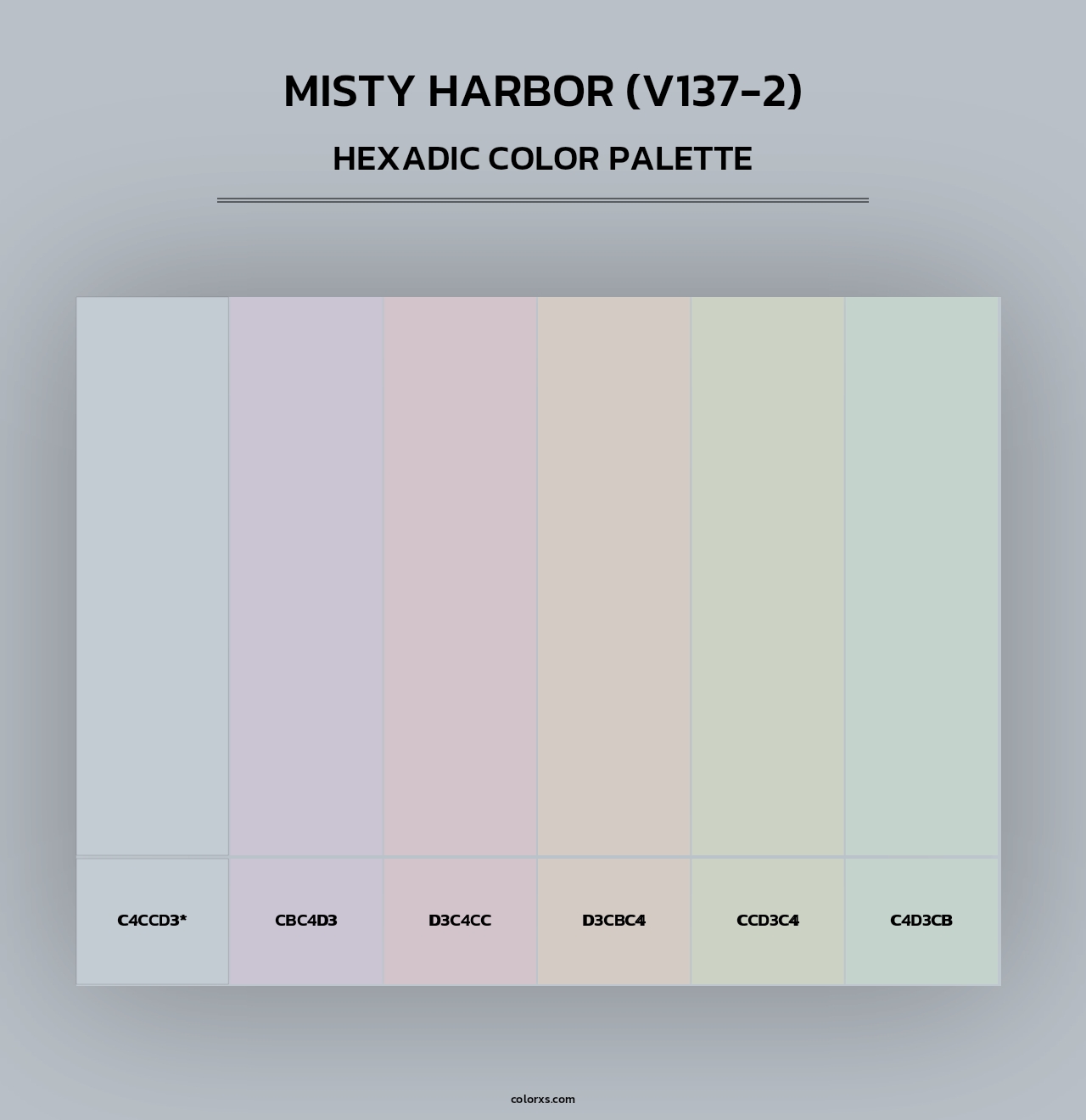 Misty Harbor (V137-2) - Hexadic Color Palette