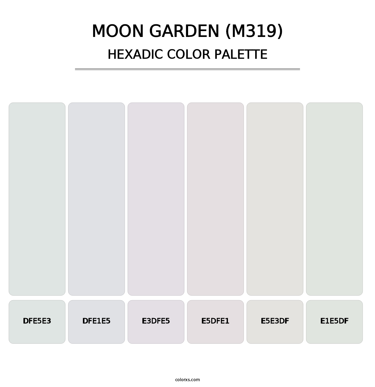 Moon Garden (M319) - Hexadic Color Palette