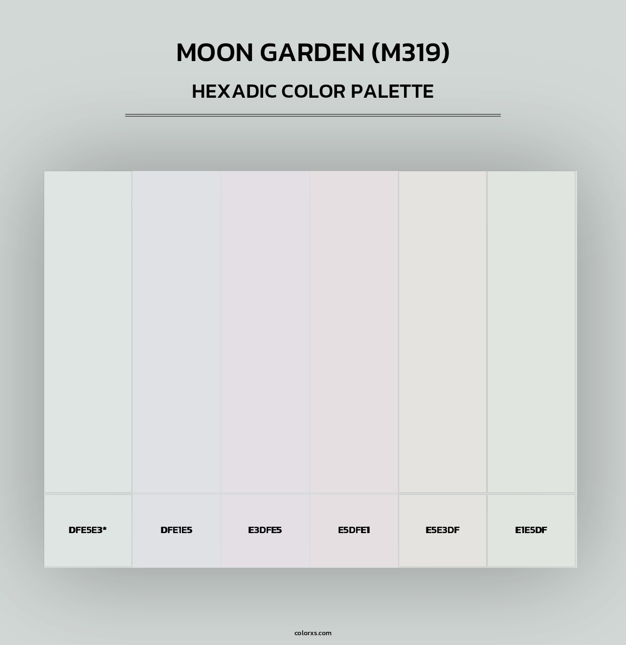 Moon Garden (M319) - Hexadic Color Palette