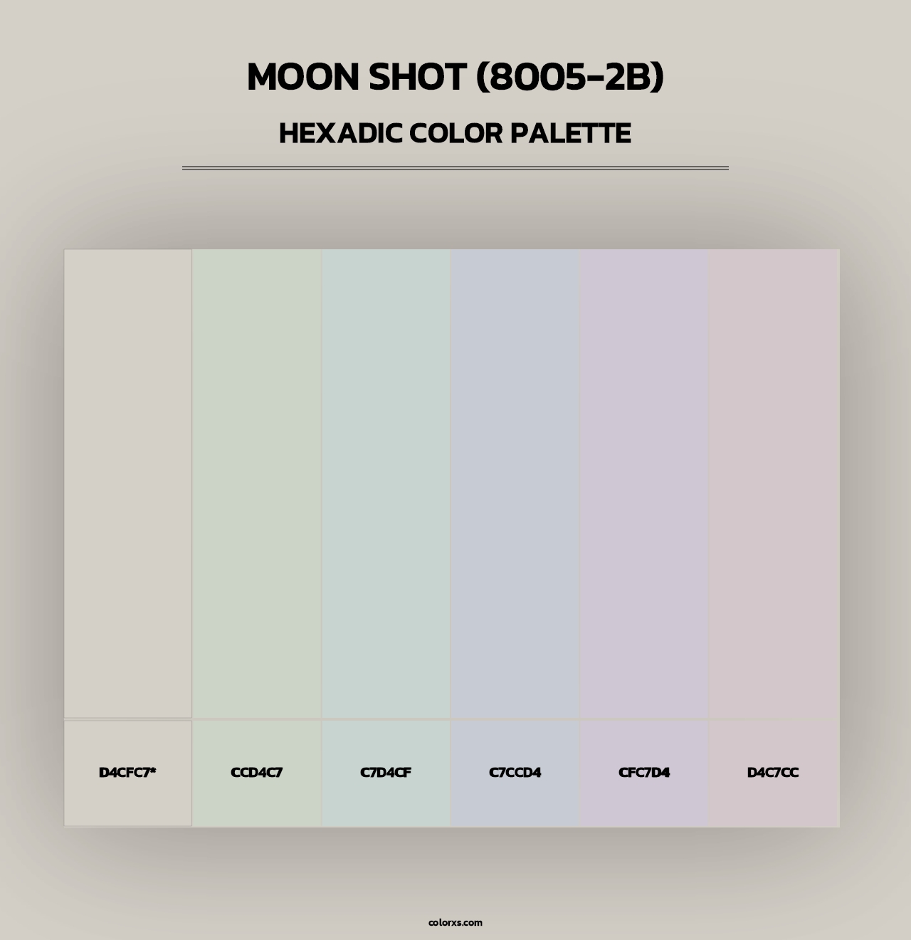 Moon Shot (8005-2B) - Hexadic Color Palette