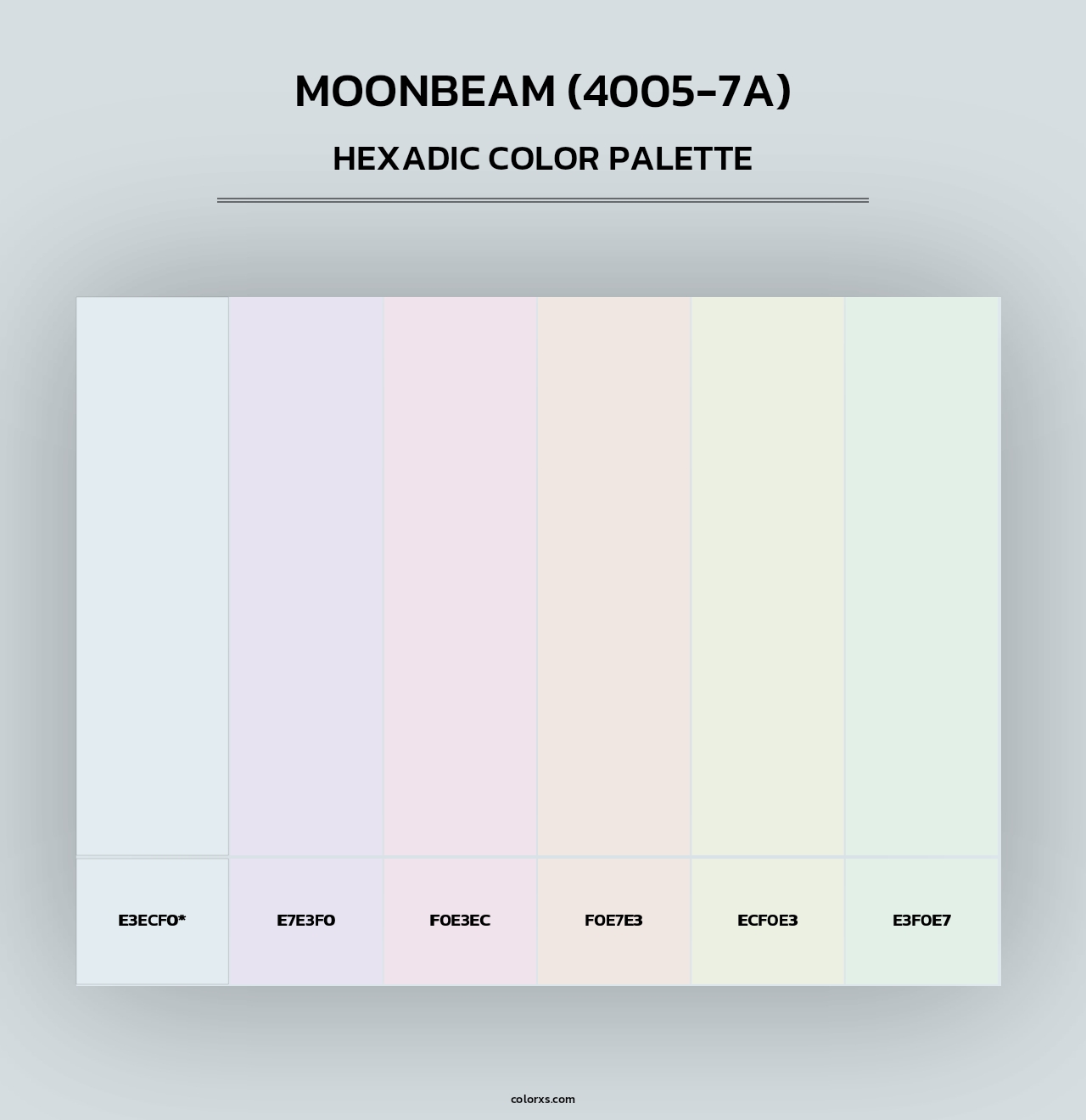 Moonbeam (4005-7A) - Hexadic Color Palette