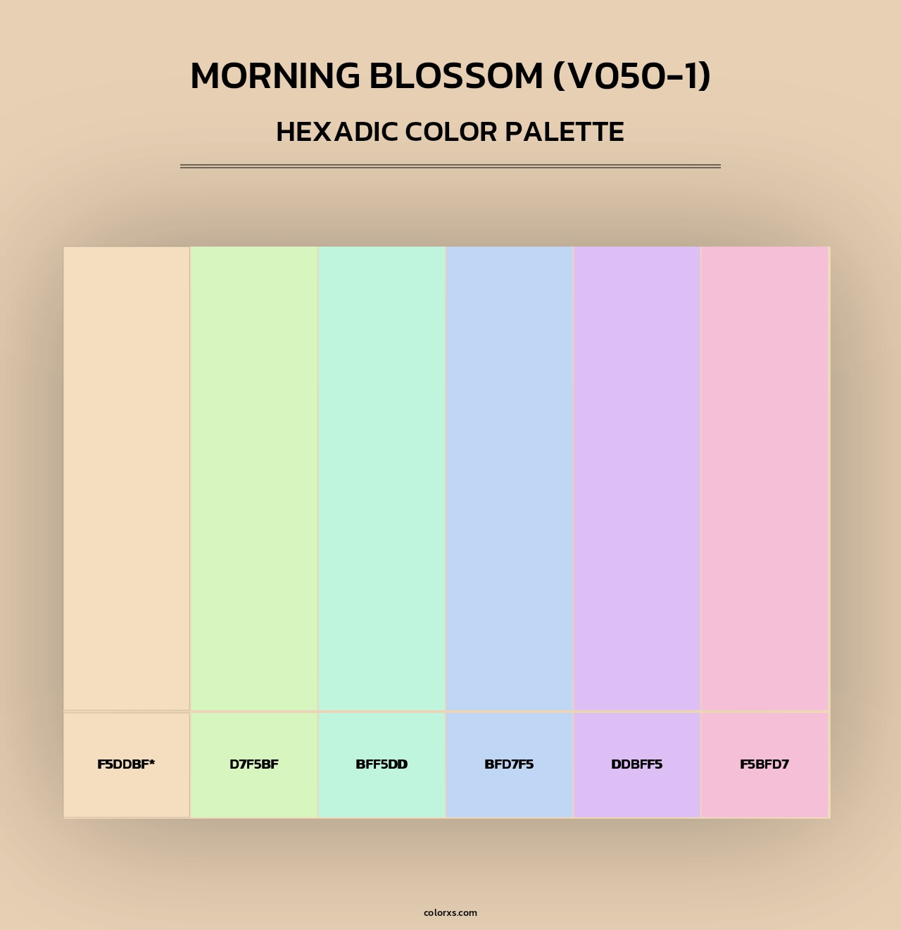 Morning Blossom (V050-1) - Hexadic Color Palette