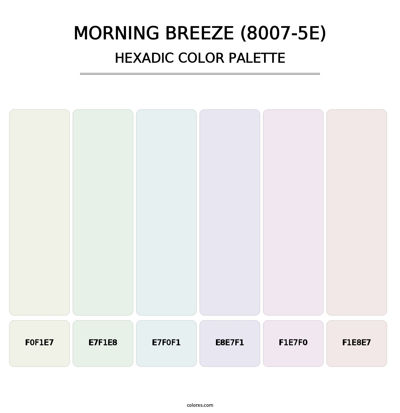Morning Breeze (8007-5E) - Hexadic Color Palette