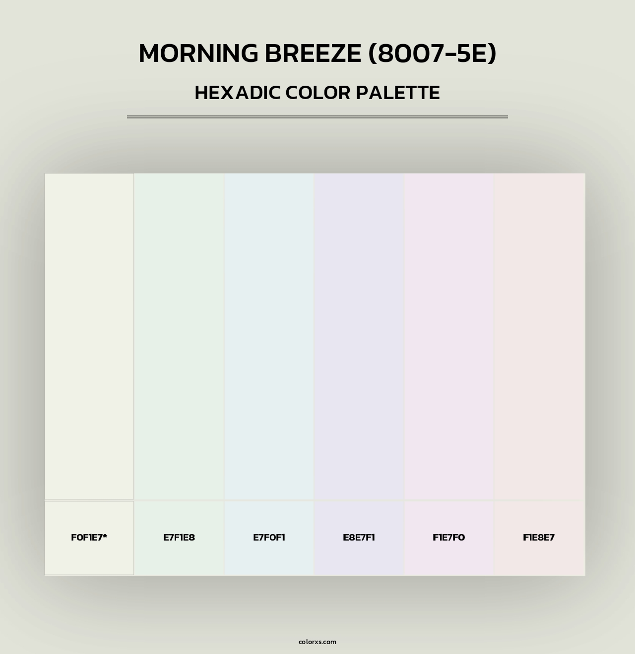 Morning Breeze (8007-5E) - Hexadic Color Palette