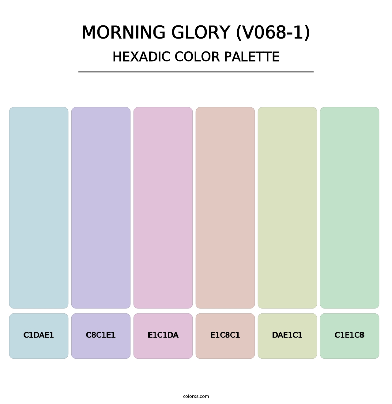 Morning Glory (V068-1) - Hexadic Color Palette