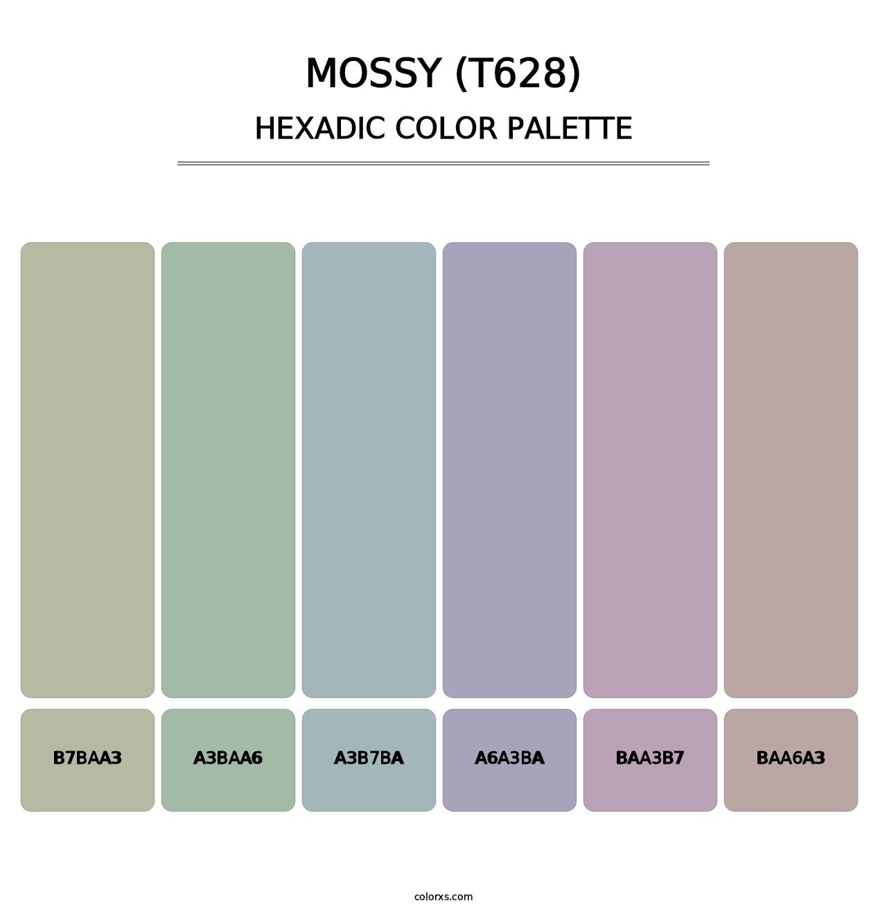 Mossy (T628) - Hexadic Color Palette