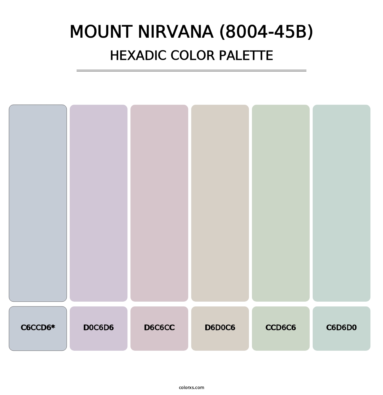 Mount Nirvana (8004-45B) - Hexadic Color Palette