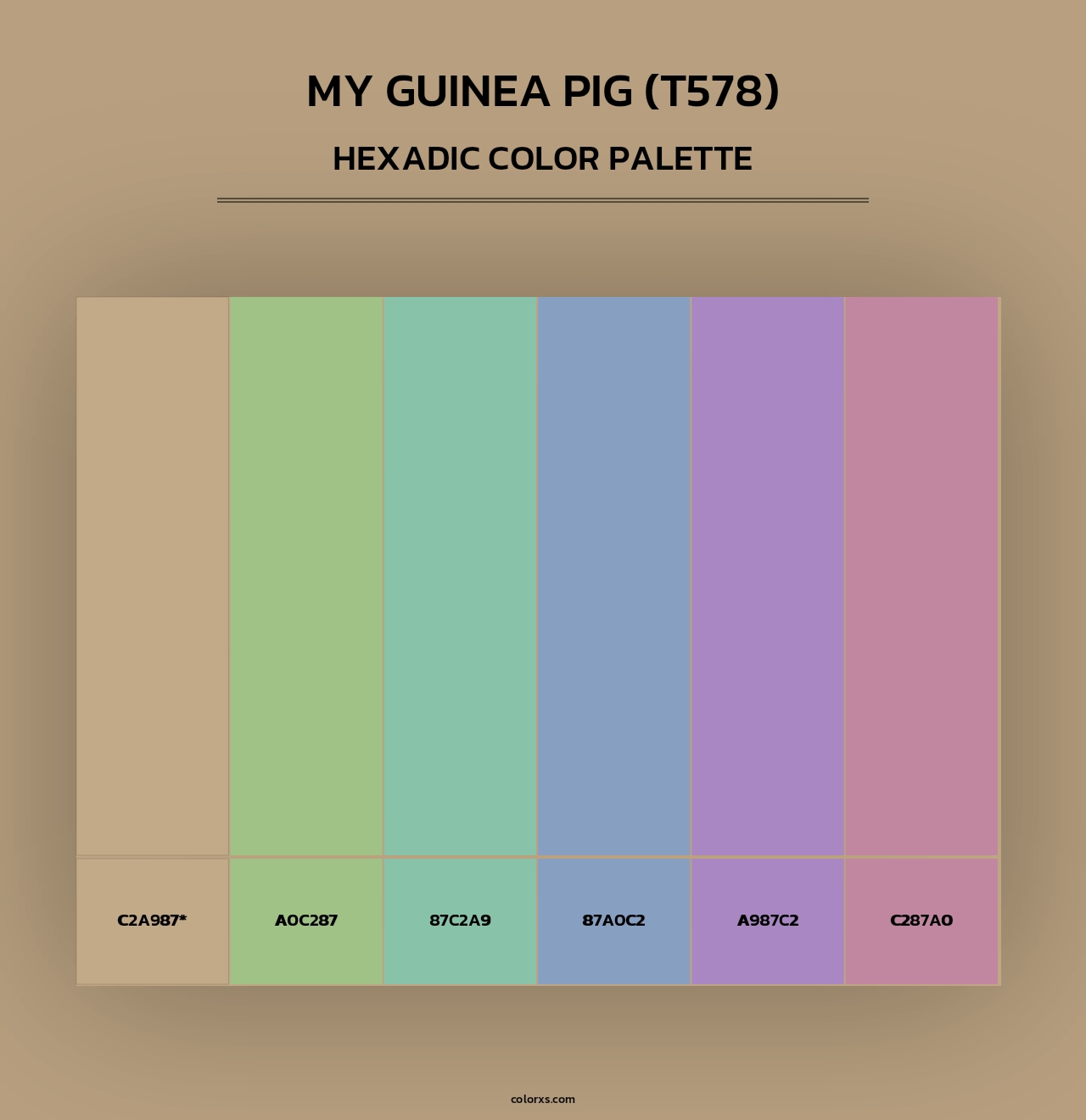 My Guinea Pig (T578) - Hexadic Color Palette