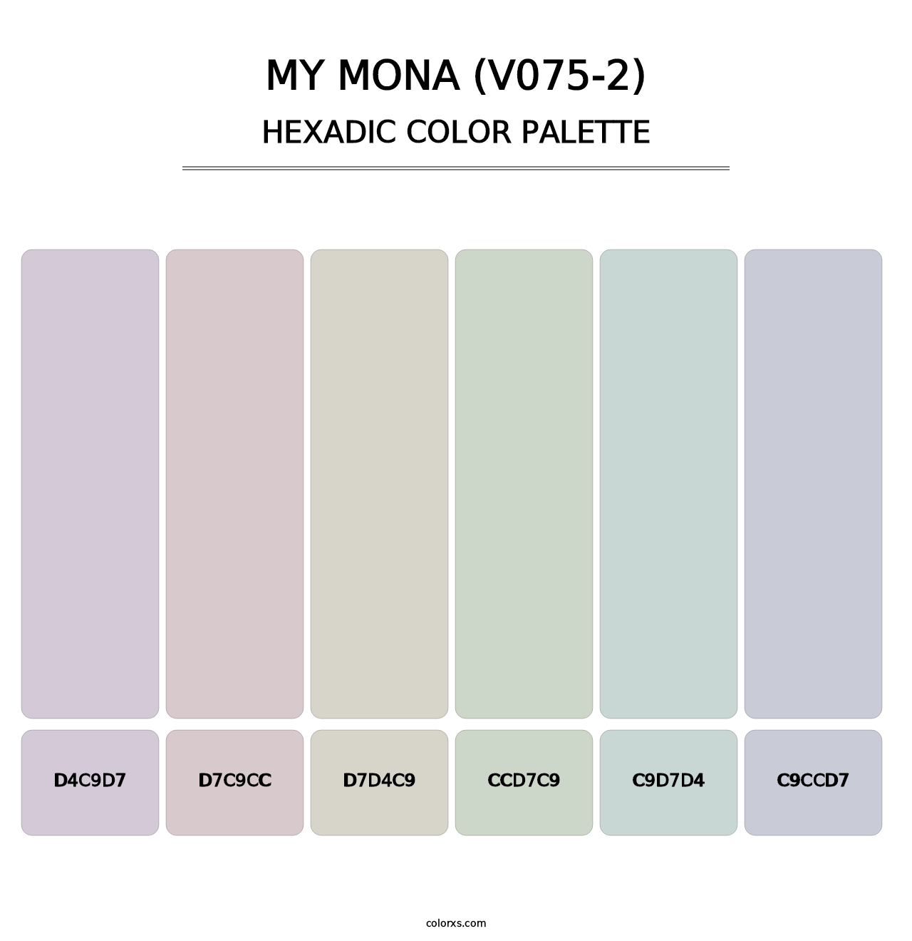 My Mona (V075-2) - Hexadic Color Palette