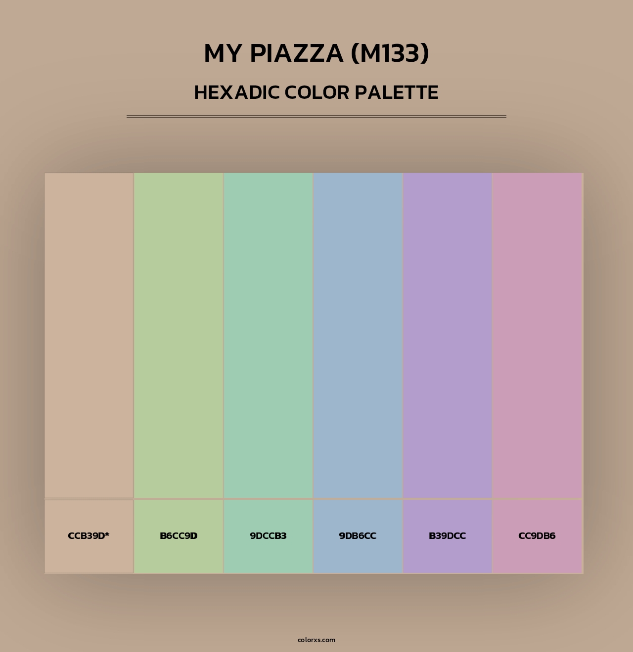 My Piazza (M133) - Hexadic Color Palette