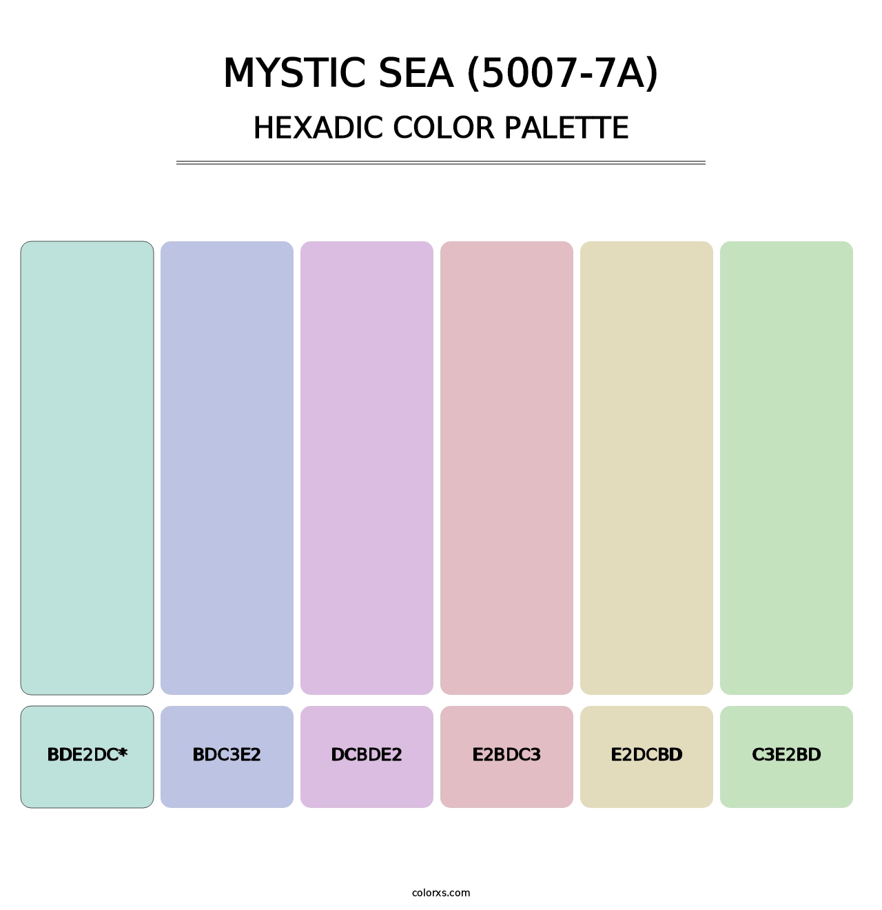Mystic Sea (5007-7A) - Hexadic Color Palette