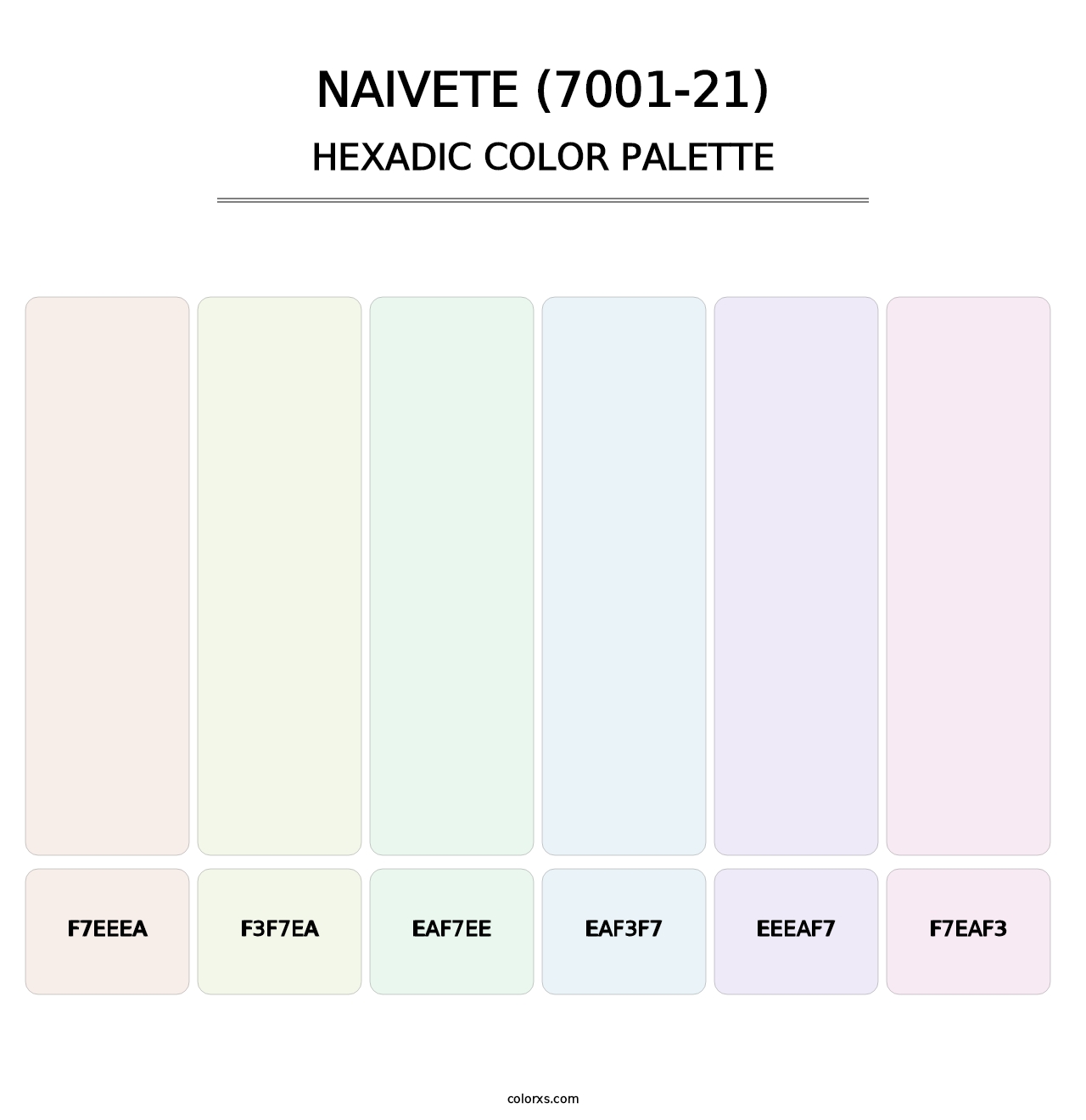 Naivete (7001-21) - Hexadic Color Palette