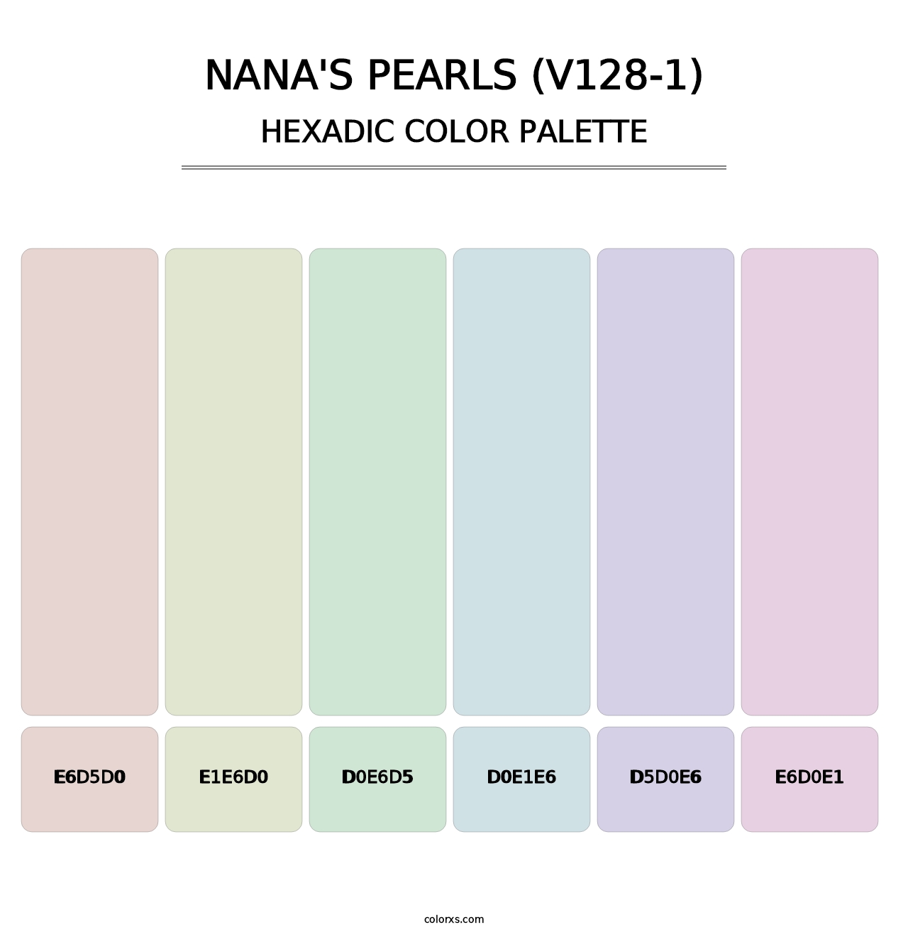 Nana's Pearls (V128-1) - Hexadic Color Palette