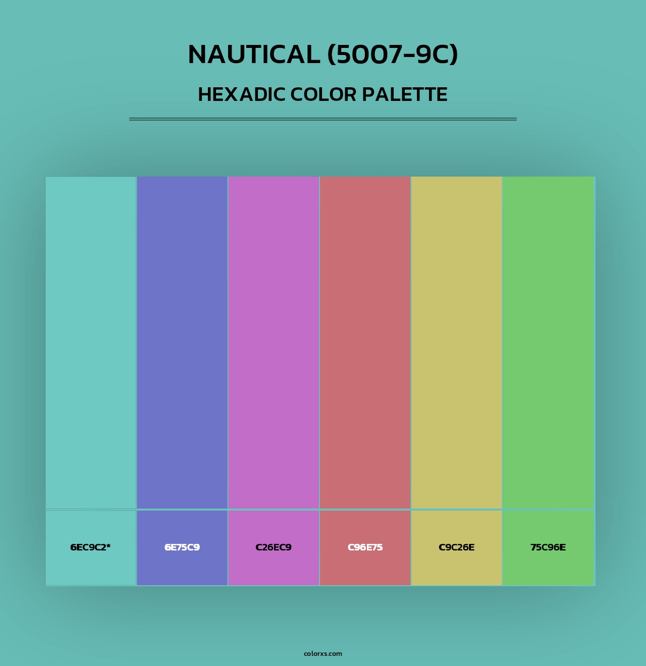 Nautical (5007-9C) - Hexadic Color Palette