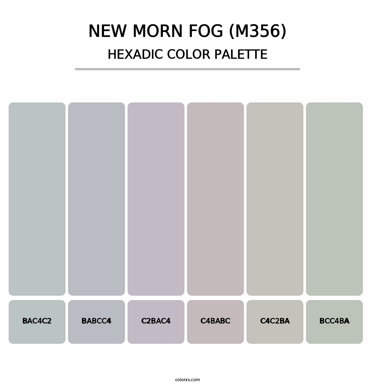 New Morn Fog (M356) - Hexadic Color Palette