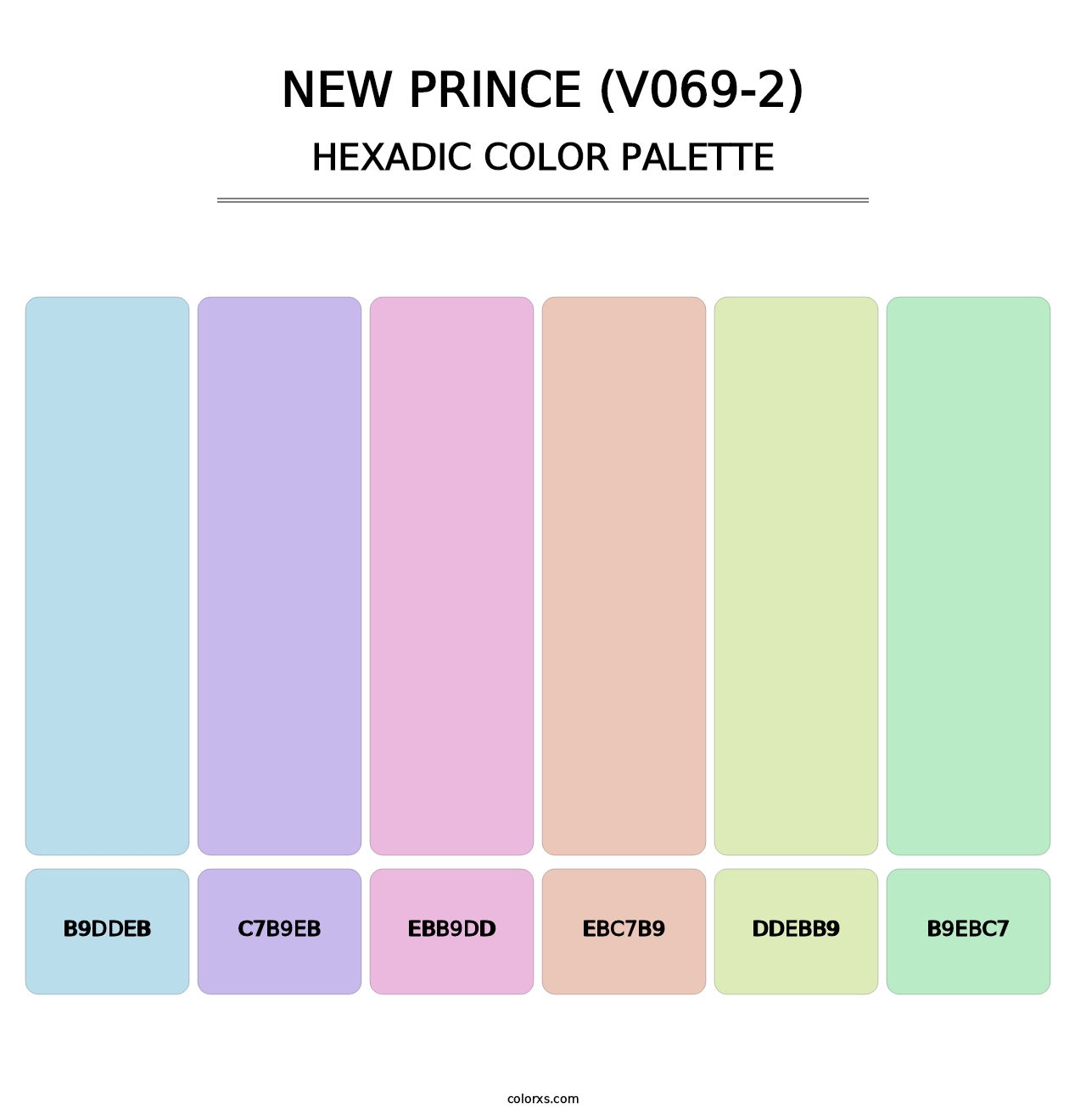 New Prince (V069-2) - Hexadic Color Palette