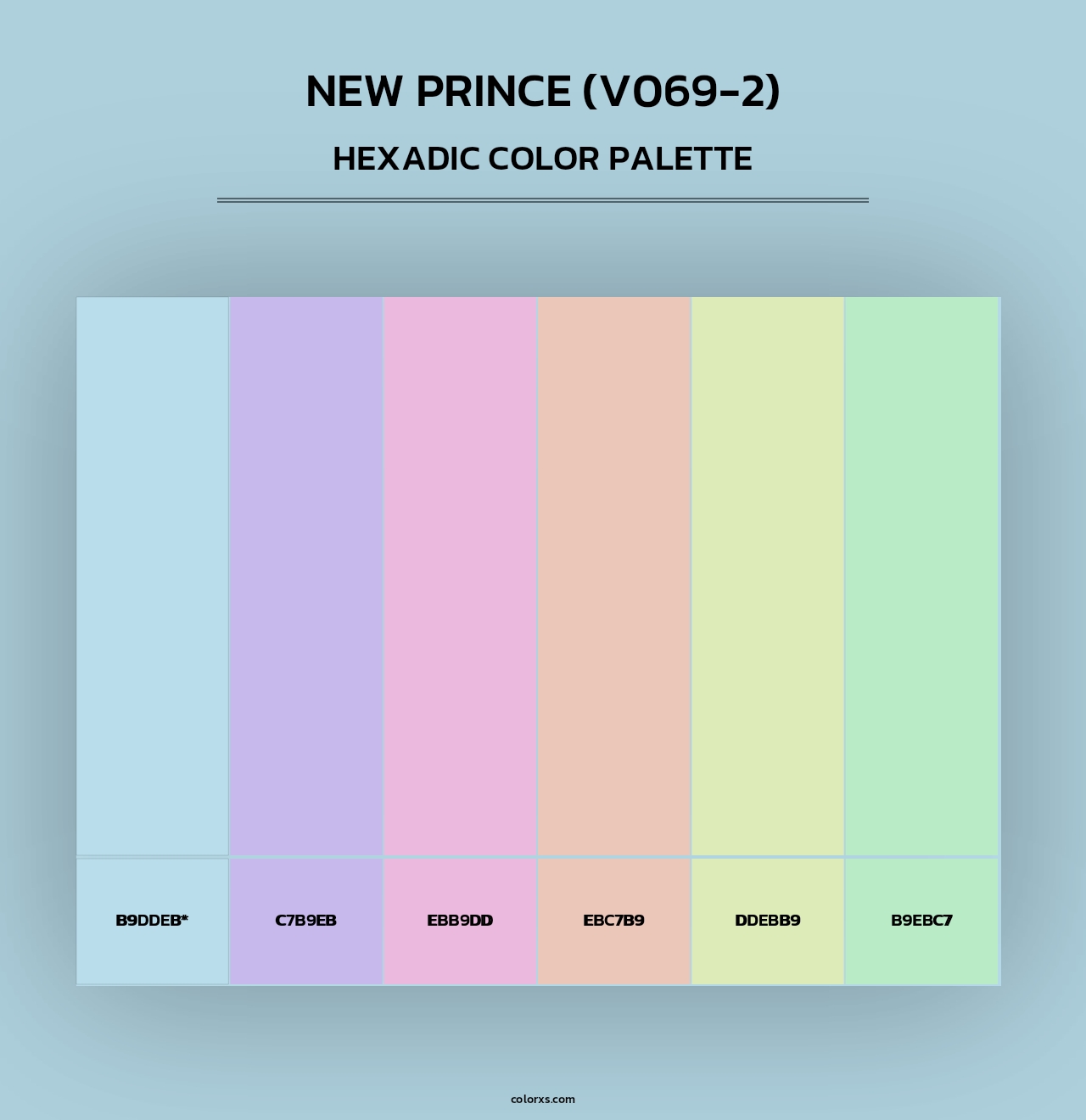 New Prince (V069-2) - Hexadic Color Palette