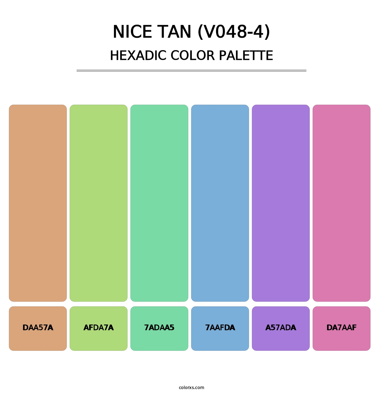 Nice Tan (V048-4) - Hexadic Color Palette