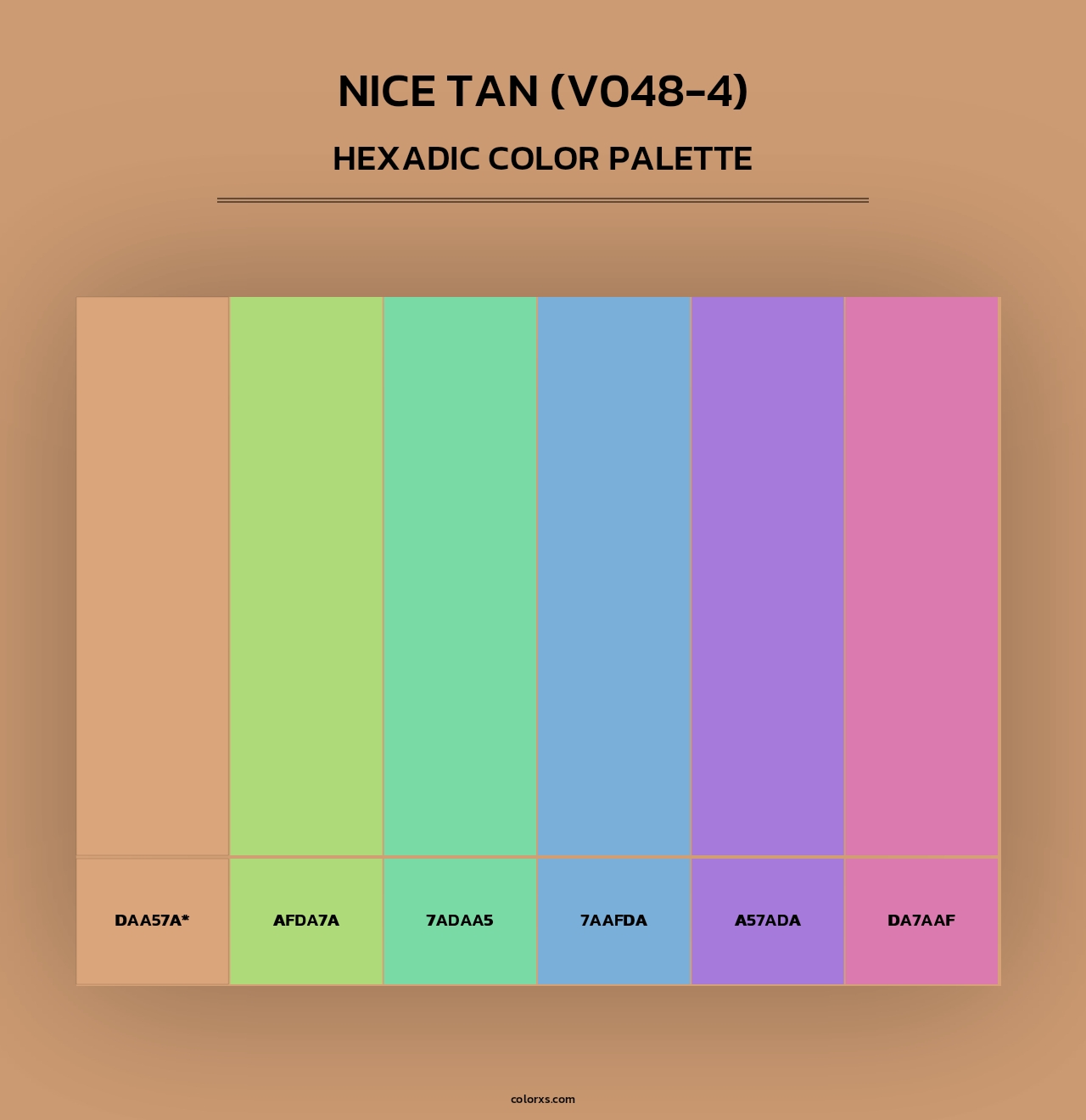 Nice Tan (V048-4) - Hexadic Color Palette