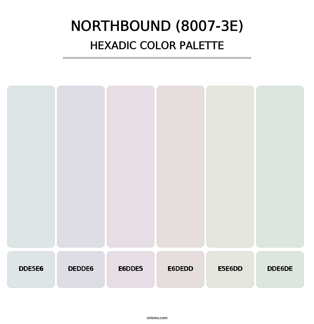 Northbound (8007-3E) - Hexadic Color Palette