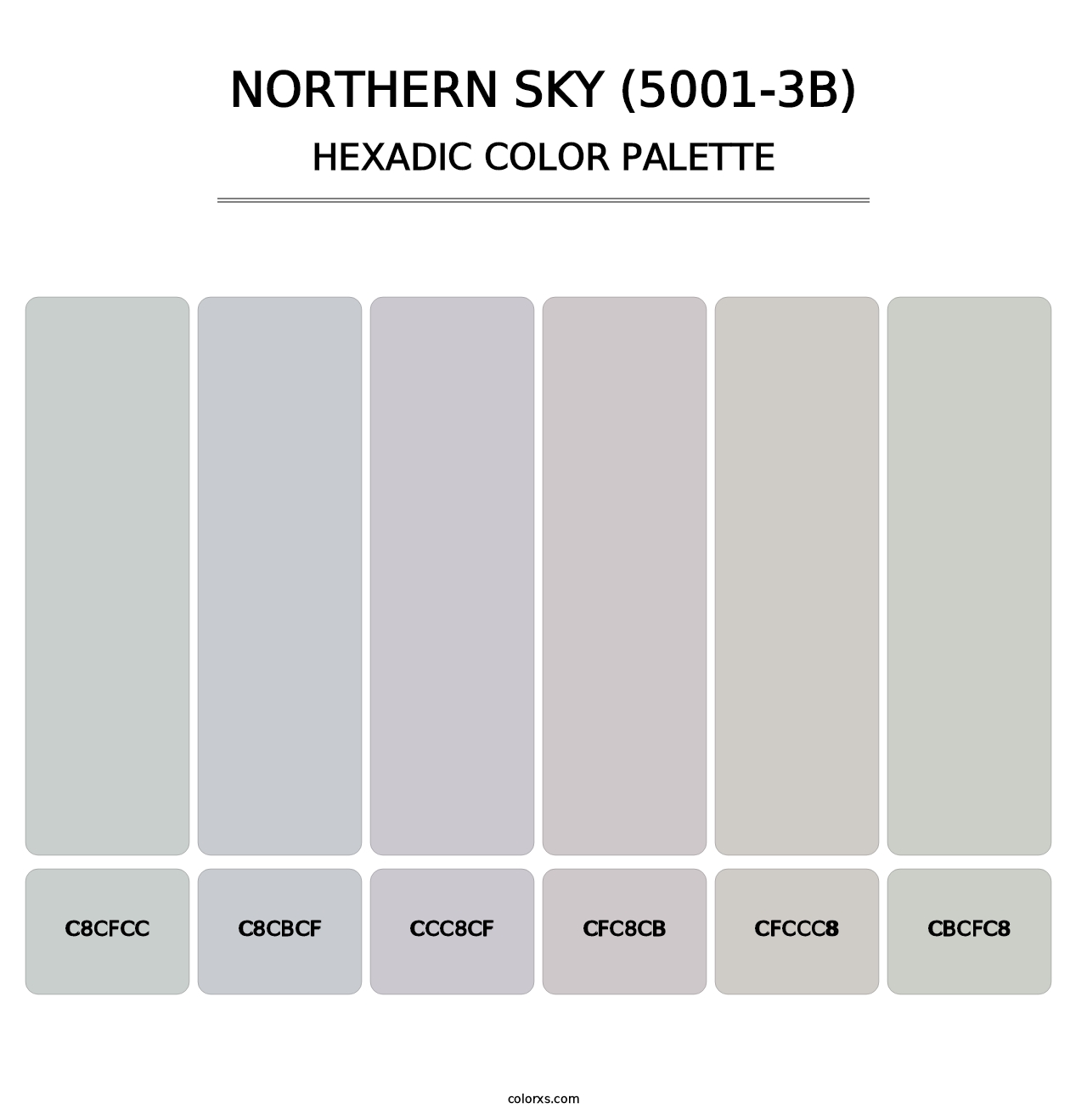 Northern Sky (5001-3B) - Hexadic Color Palette